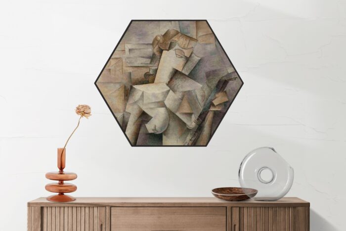 Akoestisch Schilderij Picasso Meisje met een mandoline 1910 Hexagon Template Hexagon OM 21 2 scaled 1