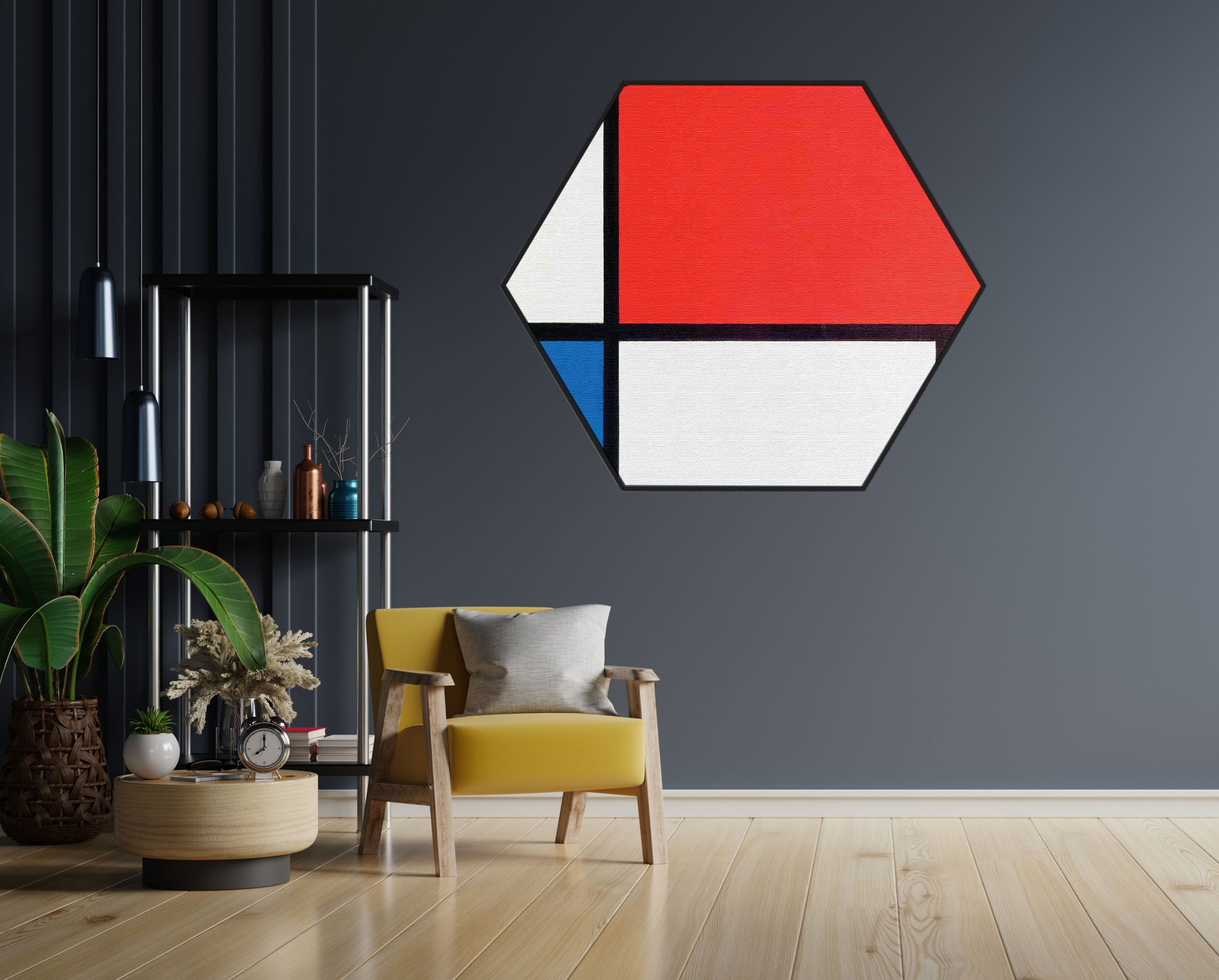 Akoestisch Schilderij Johannes Vermeer Meisje met de parel 1665-1167 Hexagon Template Hexagon OM 3 1 scaled 1