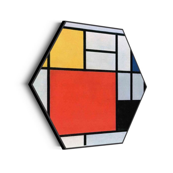 Akoestisch Schilderij Mondriaan Gele Hokjes Hexagon Template Hexagon OM 4 scaled 1