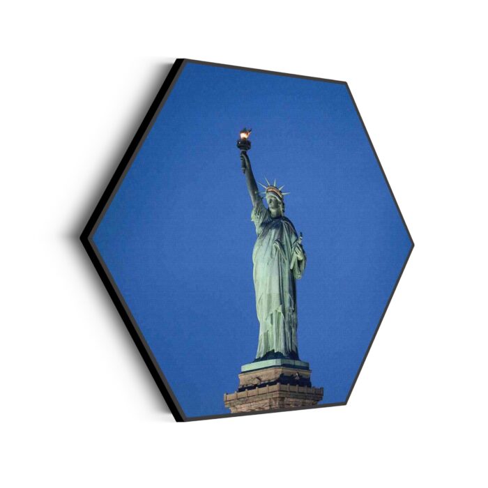 Akoestisch Schilderij Vrijheidsbeeld New York Donker 01 Hexagon Template Hexagon Steden 18 1 scaled 1