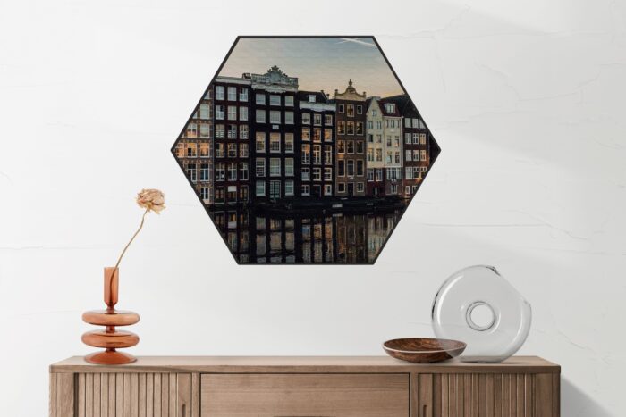 Akoestisch Schilderij Aan die Amsterdamse Gracht Hexagon Template Hexagon Steden 33 1 scaled 1
