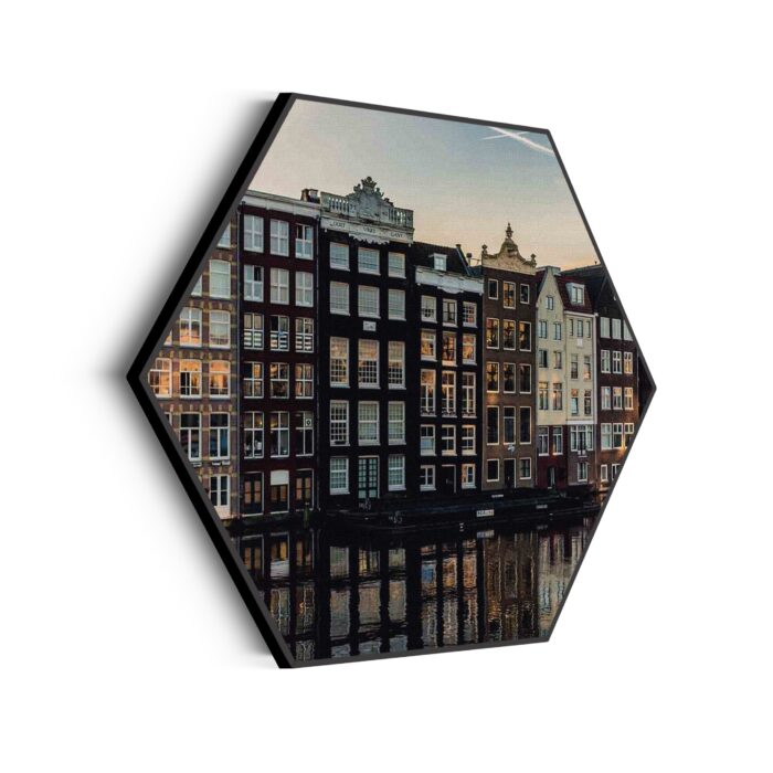 Akoestisch Schilderij Aan die Amsterdamse Gracht Hexagon Template Hexagon Steden 33 scaled 1