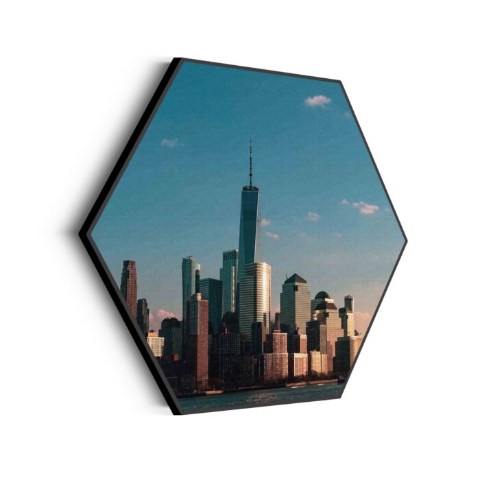 Akoestisch Schilderij New York Gebouwen Skyline Hexagon Template Hexagon Steden 36 scaled 1