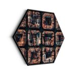 Akoestisch Schilderij Barcelona's Achtkantige Patronen Hexagon Template Hexagon Steden 38 scaled 1