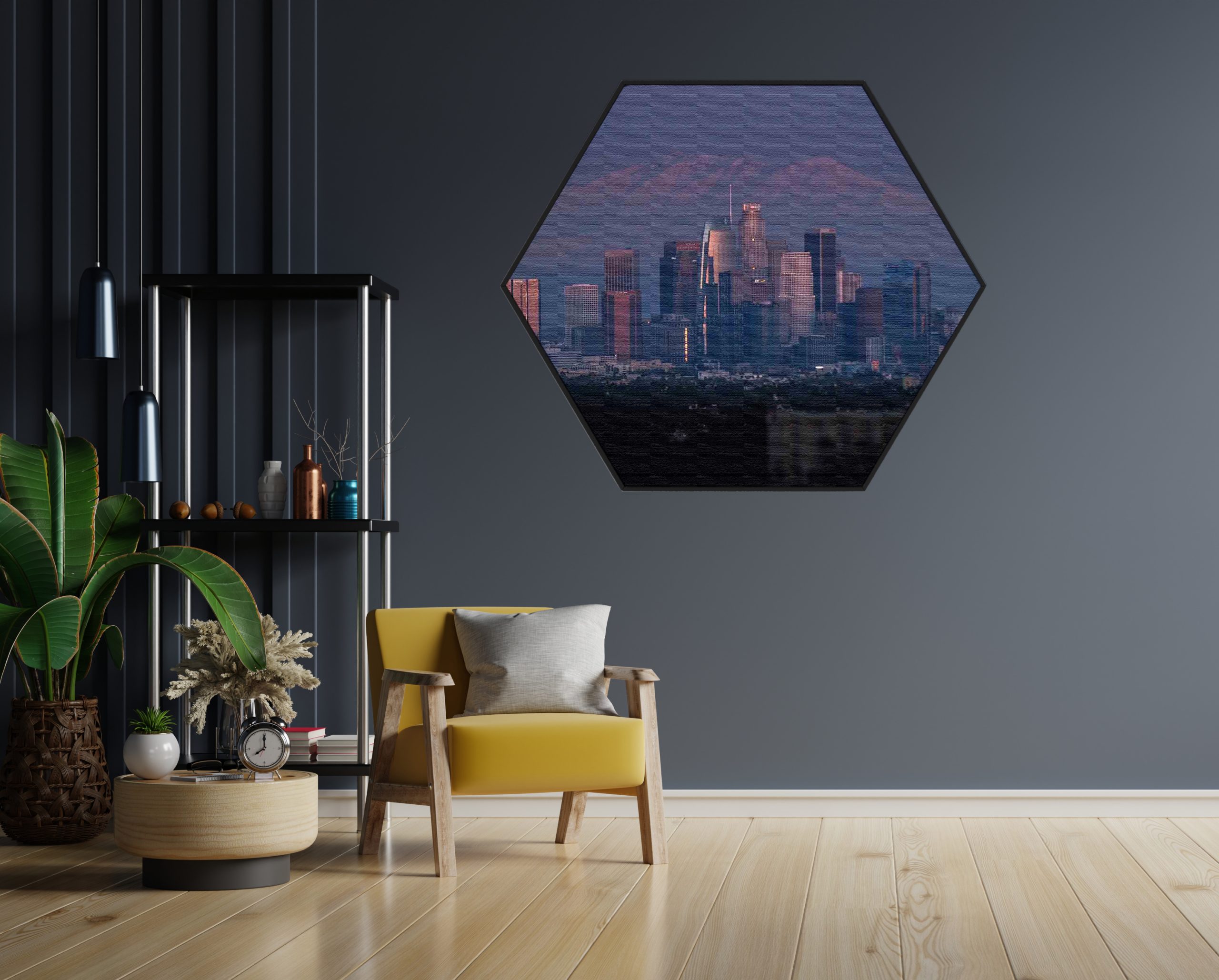 Akoestisch Schilderij Los Angeles Hexagon Template Hexagon Steden 47 1 scaled 1