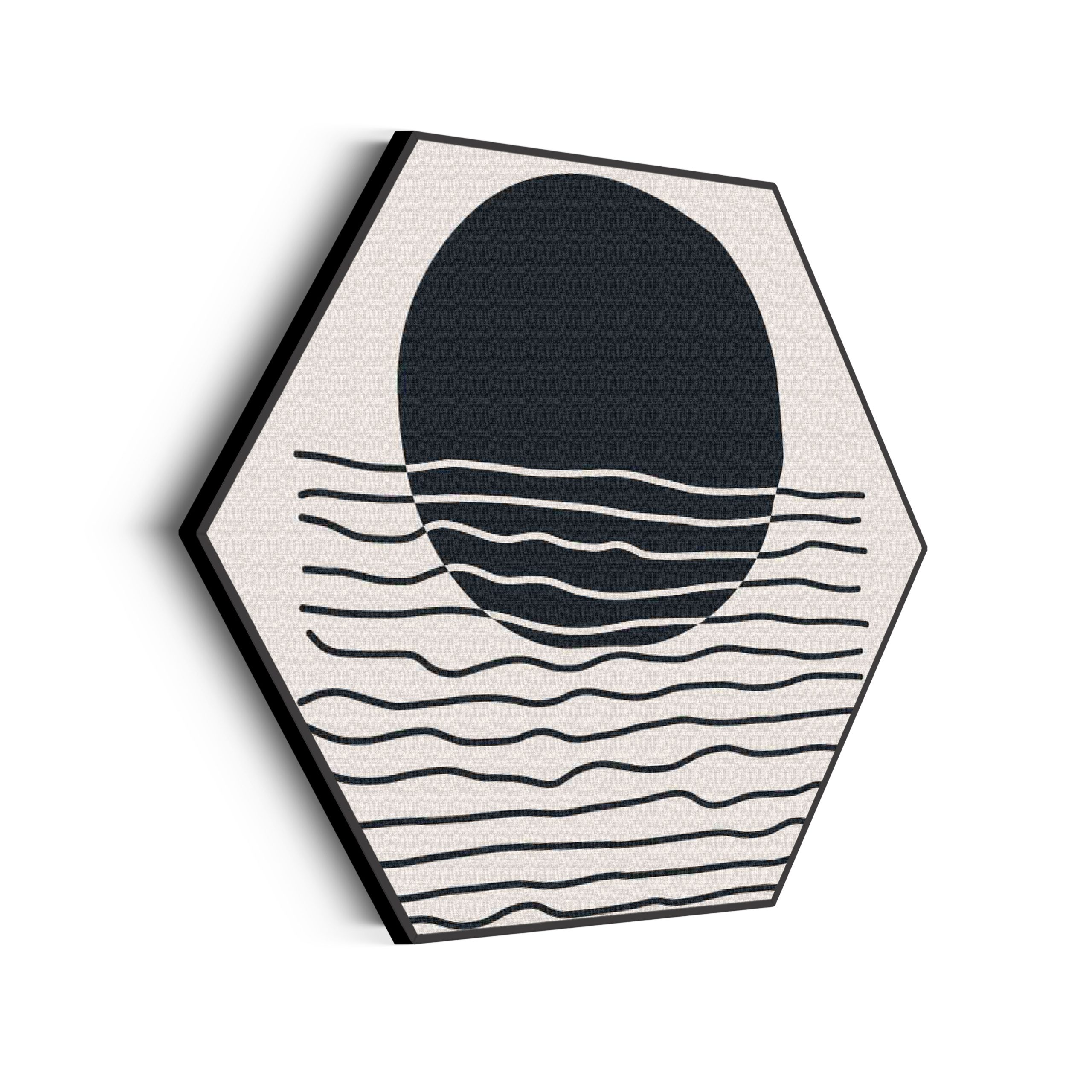 Akoestisch Schilderij Scandinavisch Basis Zwart Hexagon Template Hexagon abstract 11 scaled 1