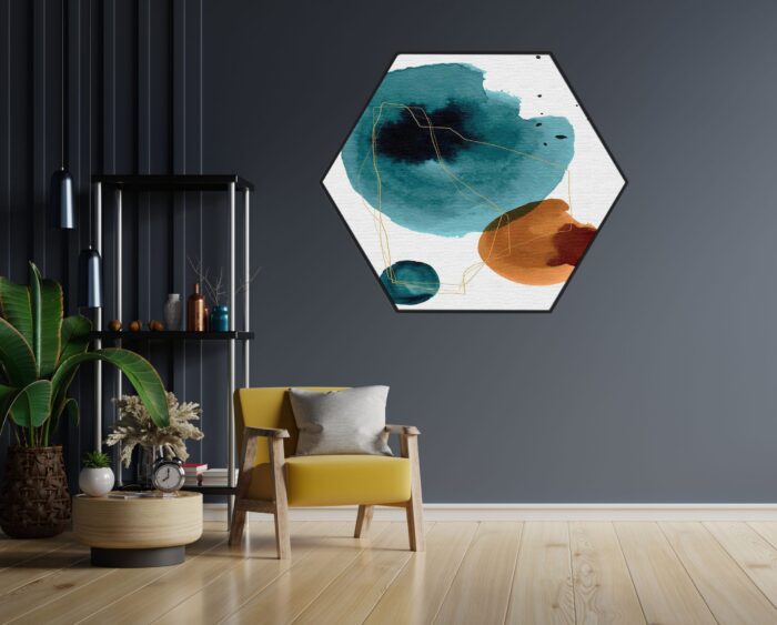 Akoestisch Schilderij De Schattige Vosjes Hexagon Template Hexagon abstract 110 1 scaled 1