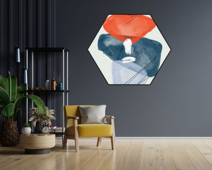 Akoestisch Schilderij De Schattige Vosjes Hexagon Template Hexagon abstract 116 1 scaled 1