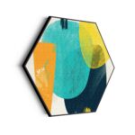 Akoestisch Schilderij Kleurrijk Abstract 02 Hexagon Template Hexagon abstract 68 scaled 1