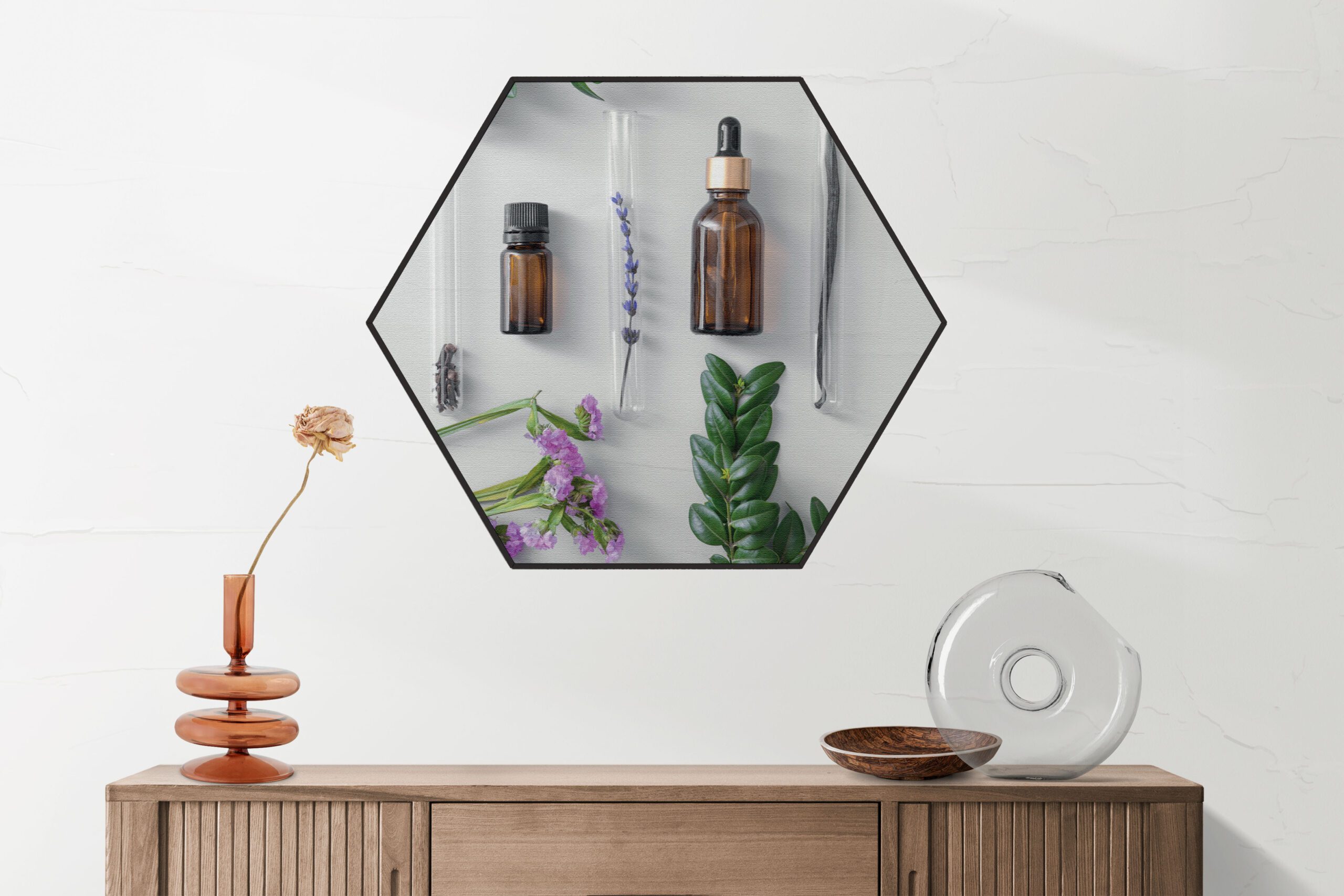 Akoestisch Schilderij Beautysalon Planten Marmer Hexagon Template Hexagon beauty 15 1 1 scaled 1