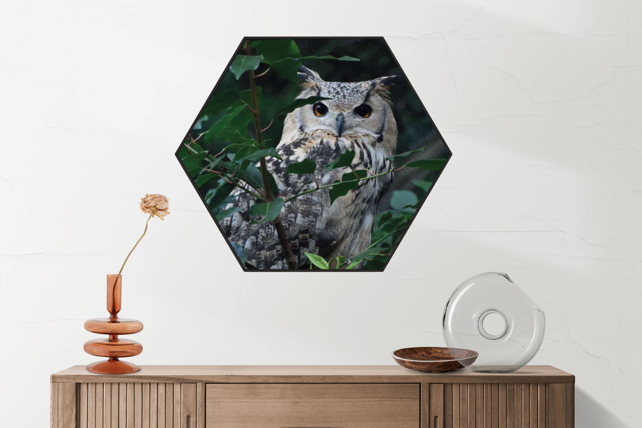 Akoestisch Schilderij Springende Dolfijnen Goud 01 Hexagon Template Hexagon dieren 12 2 scaled 1