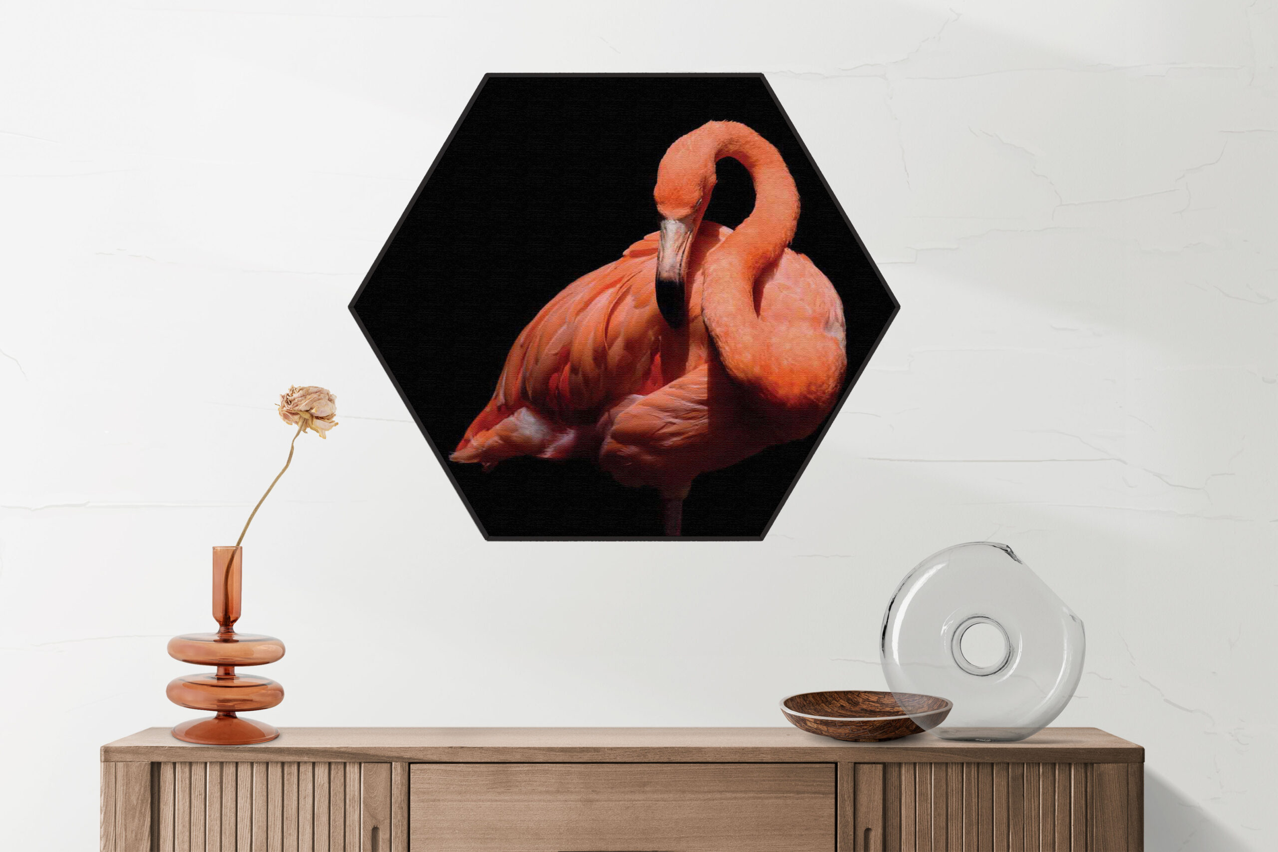Akoestisch Schilderij Het Beschermde Welpje Hexagon Template Hexagon dieren 33 2 scaled 1