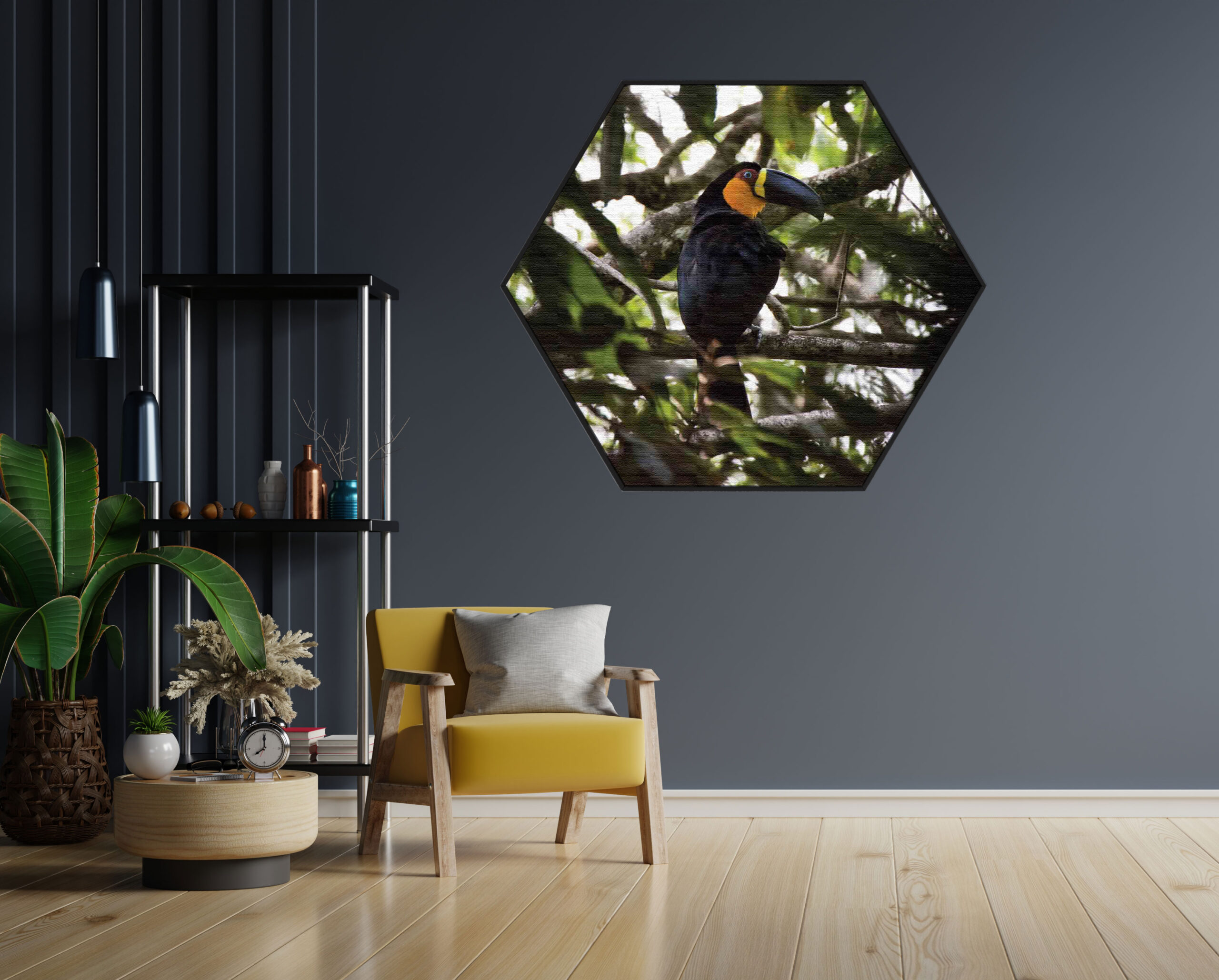 Akoestisch Schilderij Het Beschermde Welpje Hexagon Template Hexagon dieren 37 1 scaled 1