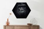 Akoestisch Schilderij De Gorilla Aap Hexagon Template Hexagon dieren 61 2 scaled 1