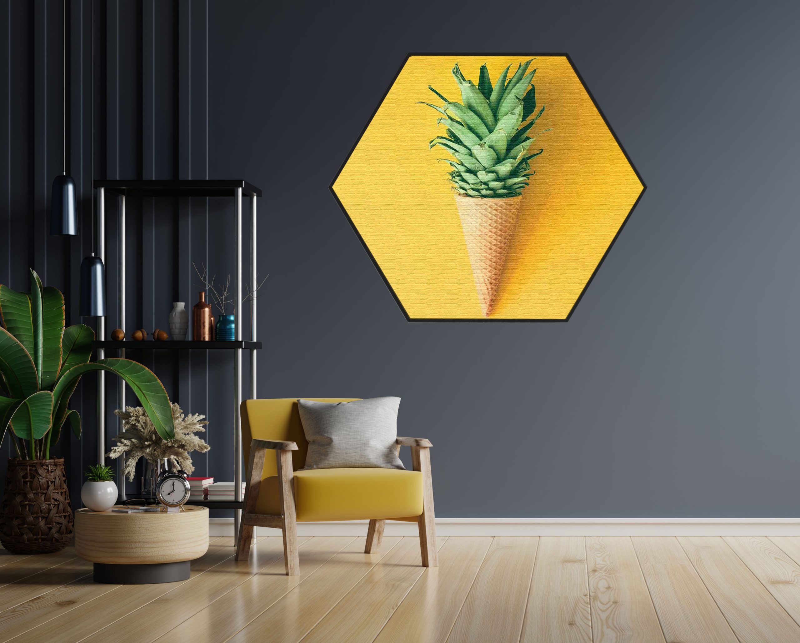 Akoestisch Schilderij Koffie Love Hexagon Template Hexagon eten en drinken 16 1 scaled 1