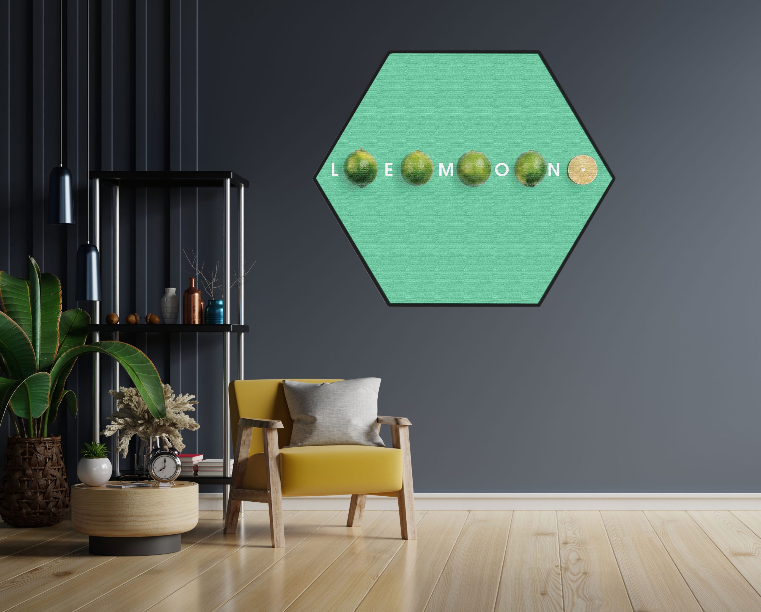 Akoestisch Schilderij Lemon Groen Hexagon Template Hexagon eten en drinken 2 1 scaled 1
