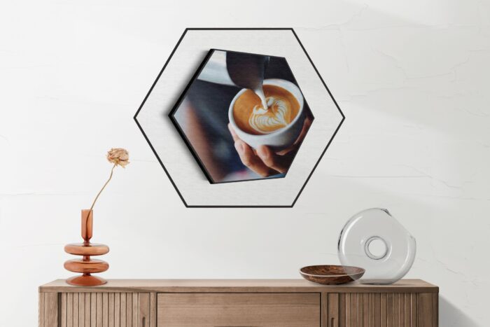 Akoestisch Schilderij Koffie Love Hexagon Template Hexagon eten en drinken 20 2 scaled 1