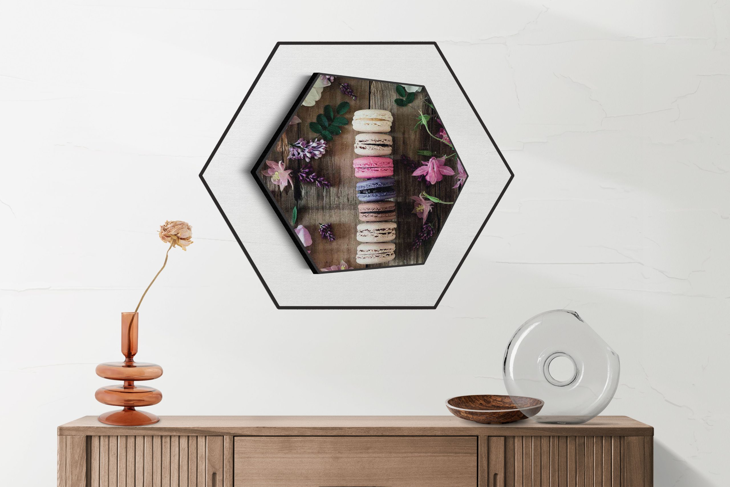 Akoestisch Schilderij Koffie Love Hexagon Template Hexagon eten en drinken 22 2 scaled 1