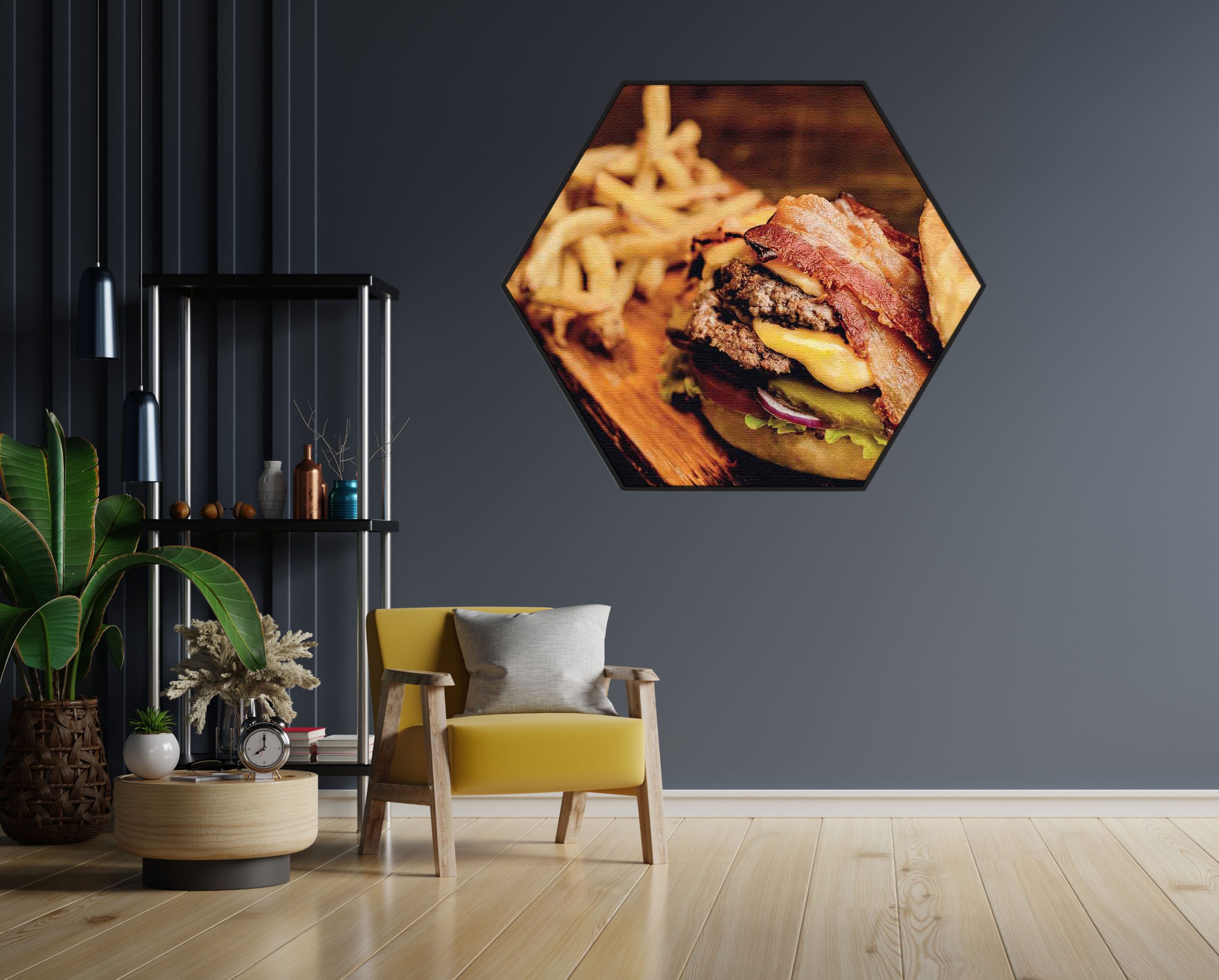 Akoestisch Schilderij Koffie Love Hexagon Template Hexagon eten en drinken 24 1 scaled 1