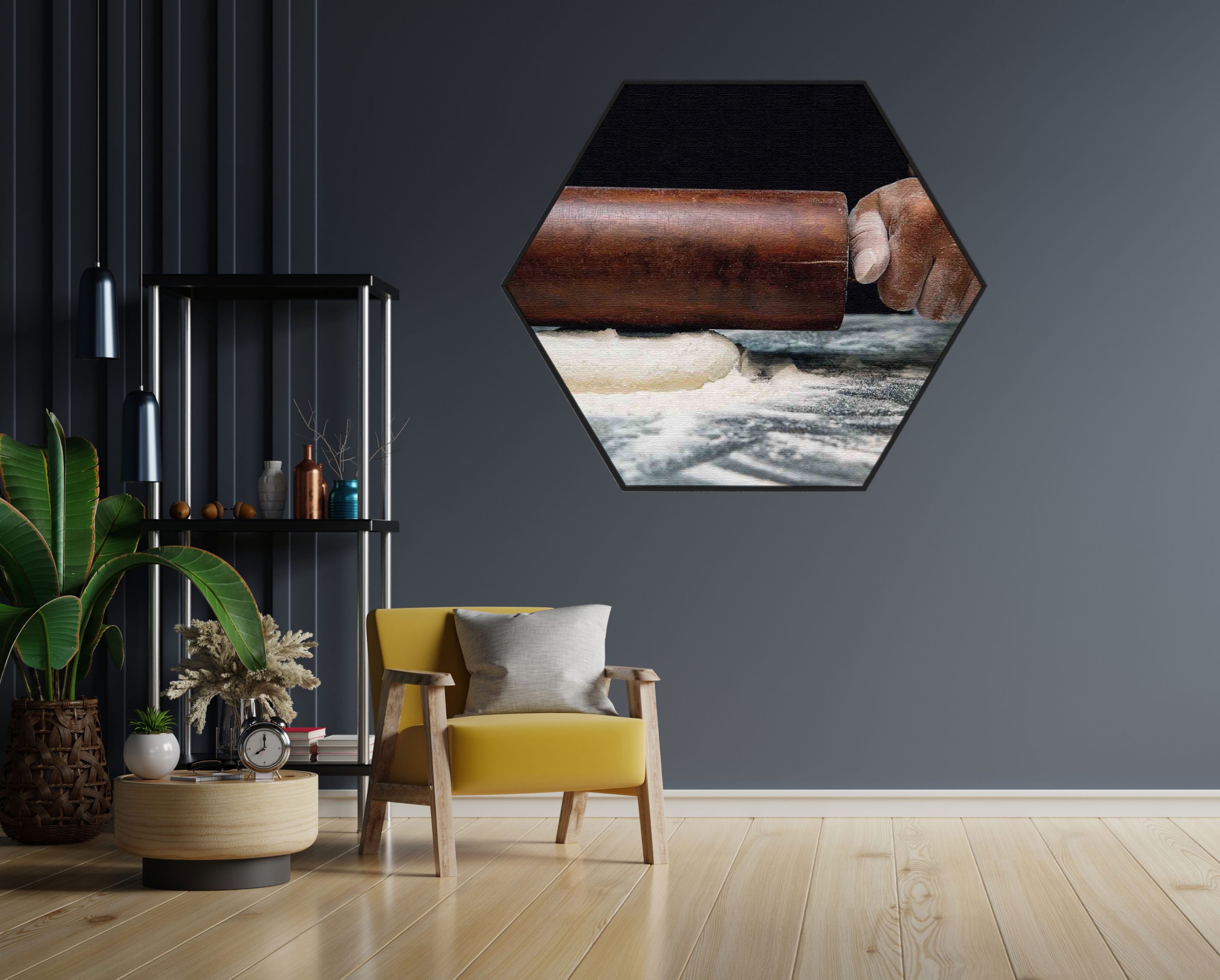 Akoestisch Schilderij Koffie Love Hexagon Template Hexagon eten en drinken 25 1 scaled 1