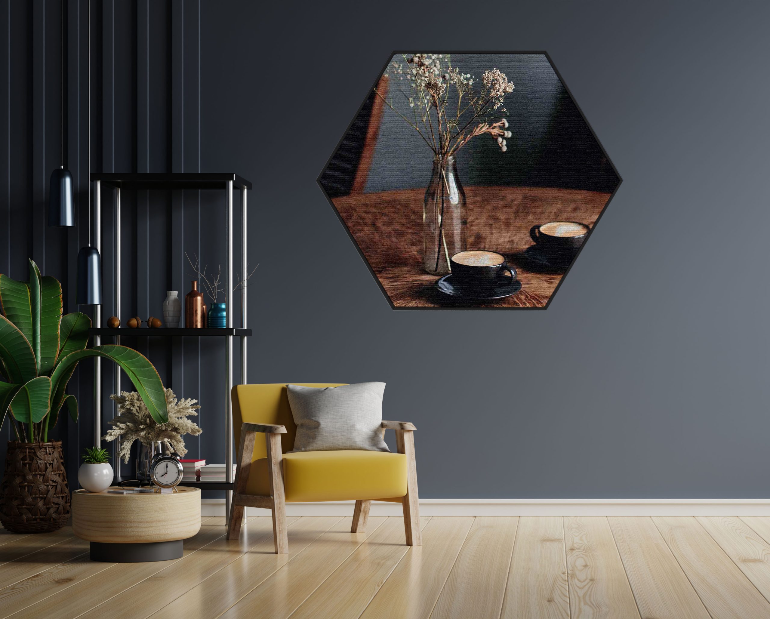 Akoestisch Schilderij Koffie Love Hexagon Template Hexagon eten en drinken 27 1 scaled 1