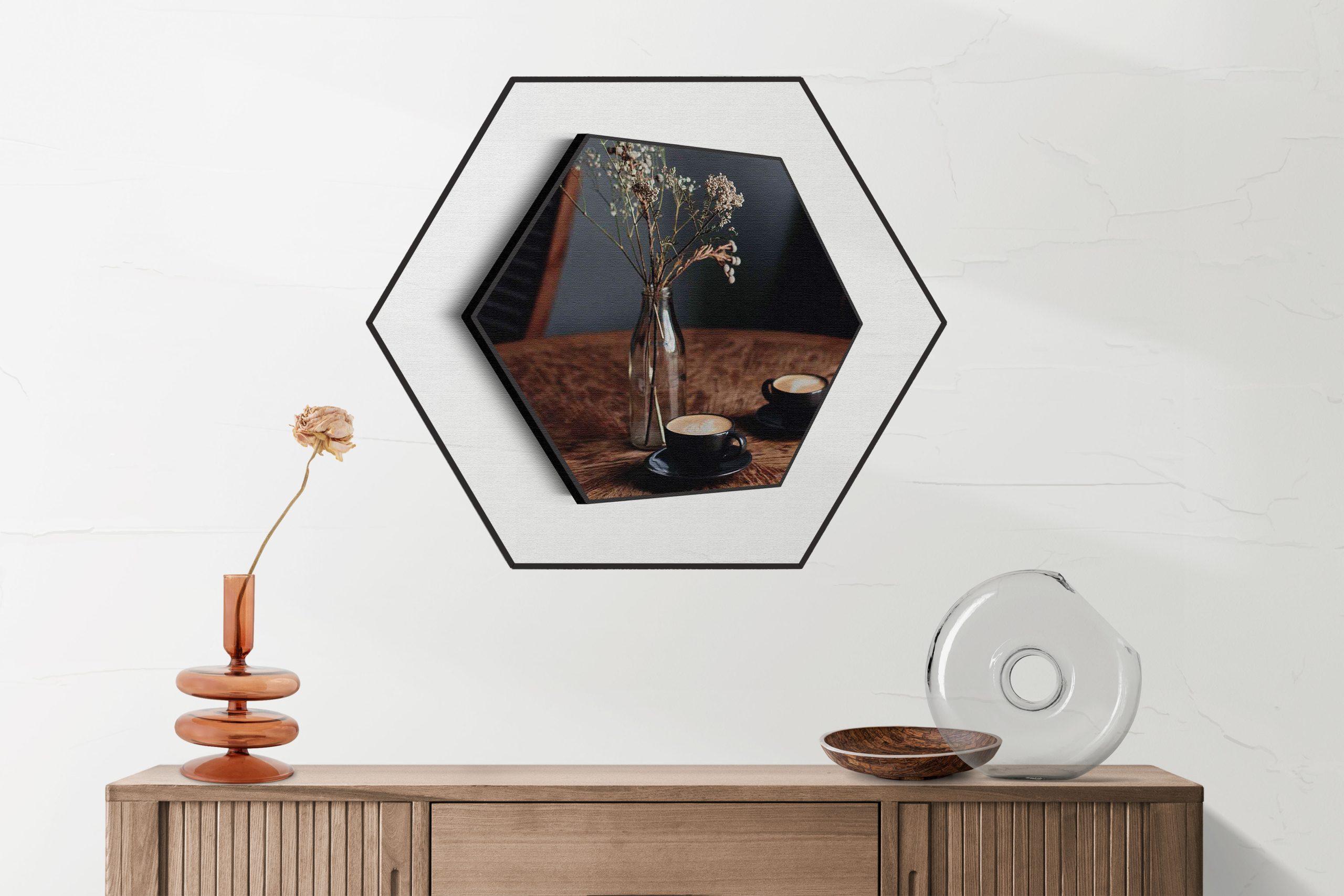 Akoestisch Schilderij Koffie Love Hexagon Template Hexagon eten en drinken 27 2 scaled 1