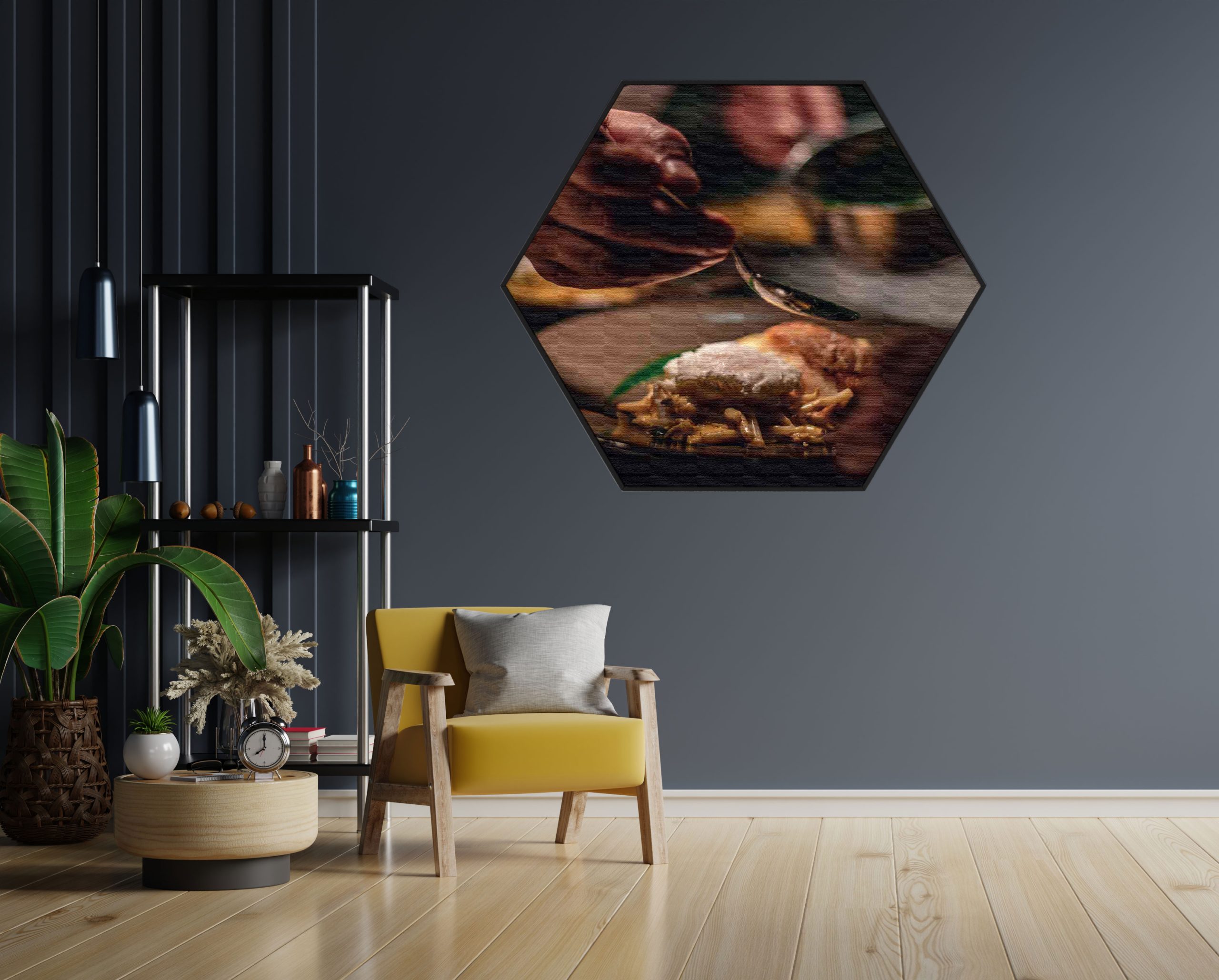 Akoestisch Schilderij Koffie Love Hexagon Template Hexagon eten en drinken 30 1 scaled 1