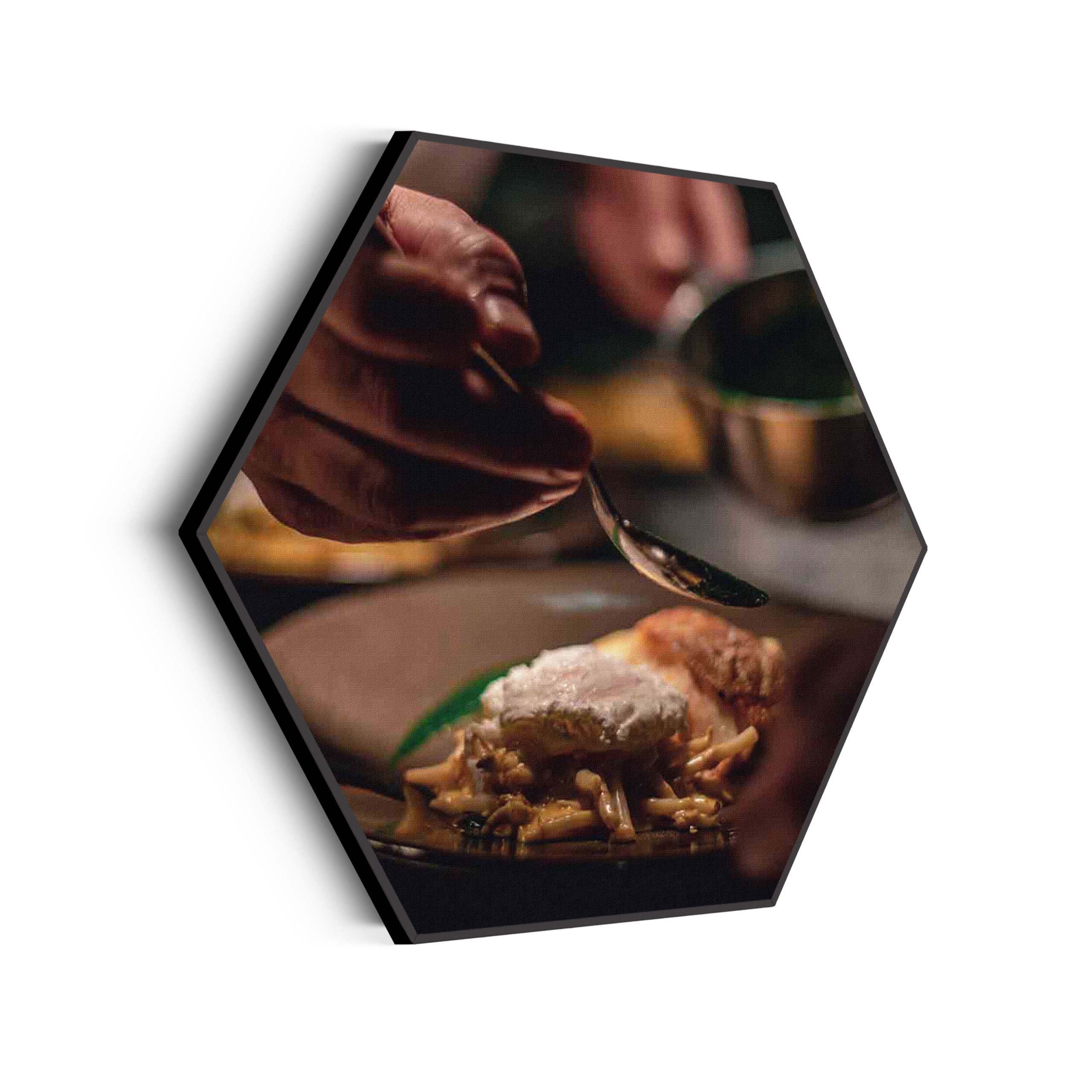 Akoestisch Schilderij Koffie Love Hexagon Template Hexagon eten en drinken 30 scaled 1