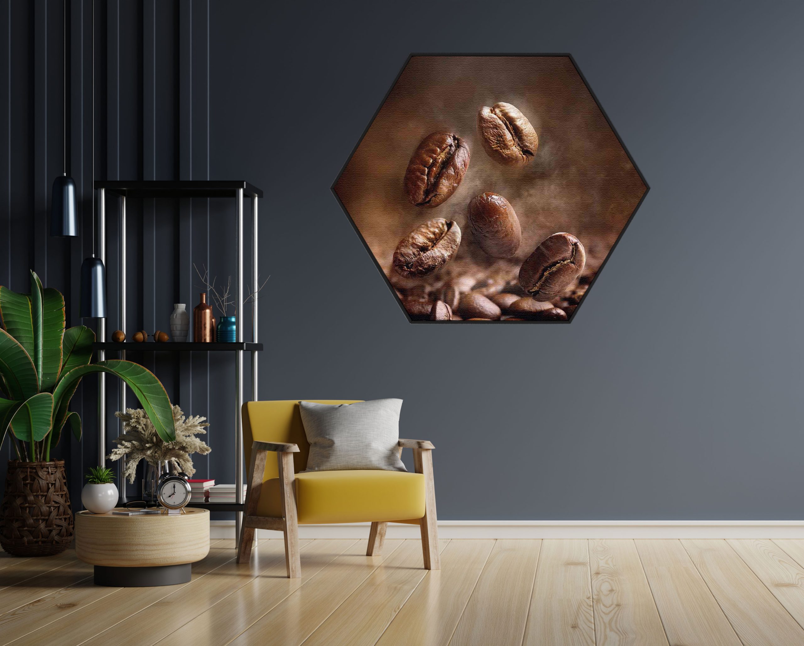 Akoestisch Schilderij Koffiebonen Hexagon Template Hexagon eten en drinken 32 1 scaled 1