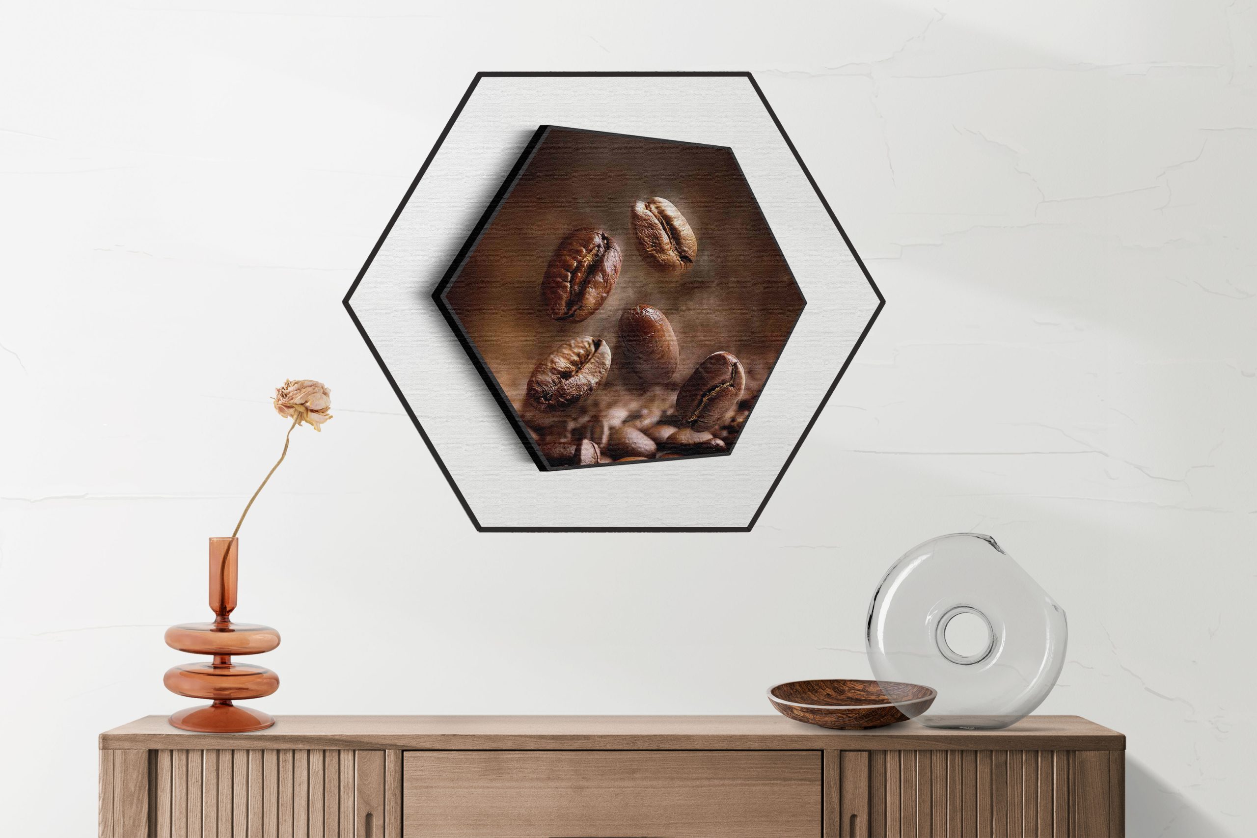 Akoestisch Schilderij Koffie Love Hexagon Template Hexagon eten en drinken 32 2 scaled 1