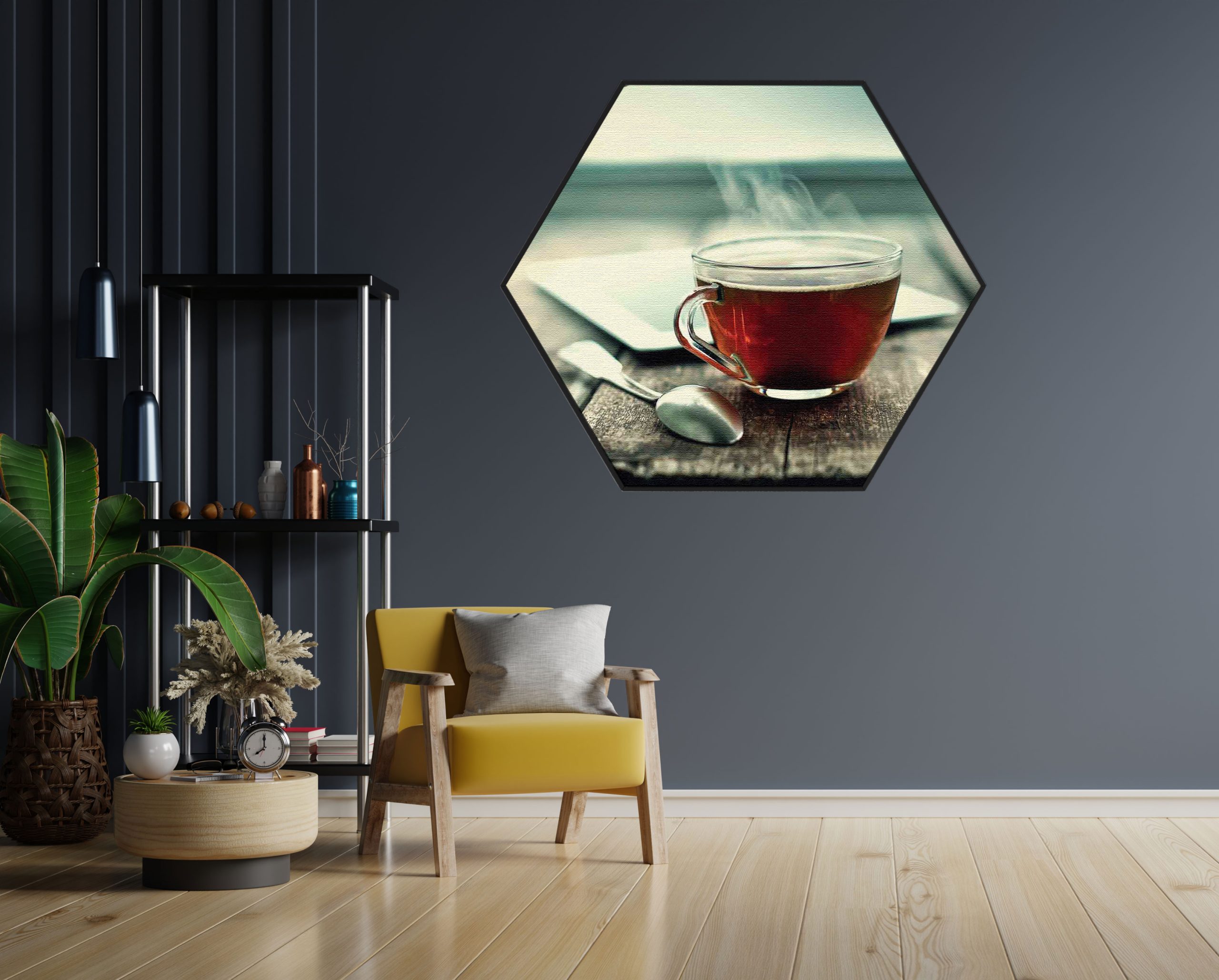 Akoestisch Schilderij Koffie Love Hexagon Template Hexagon eten en drinken 33 1 scaled 1