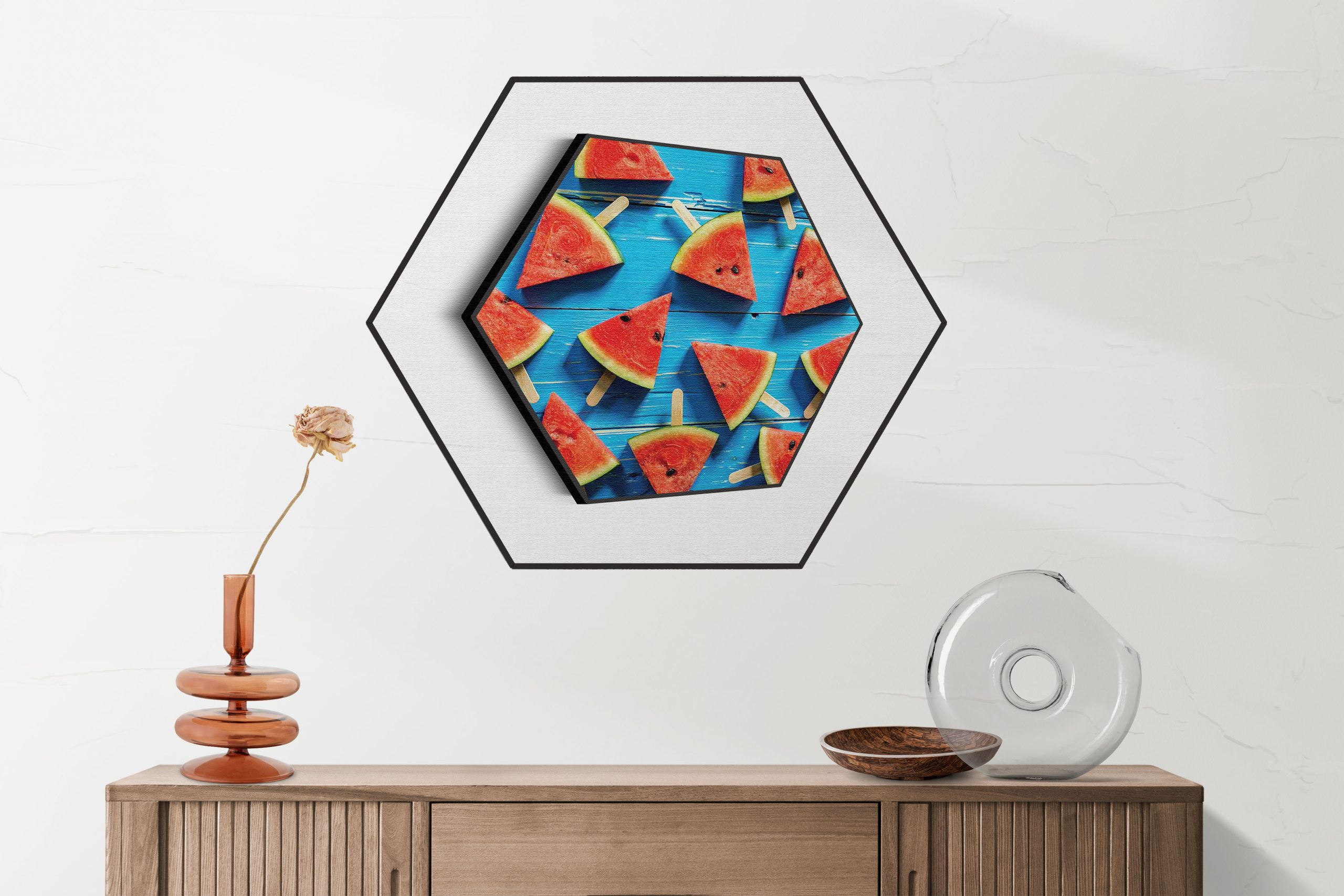 Akoestisch Schilderij Glas Rode wijn 01 Hexagon Template Hexagon eten en drinken 39 2 scaled 1