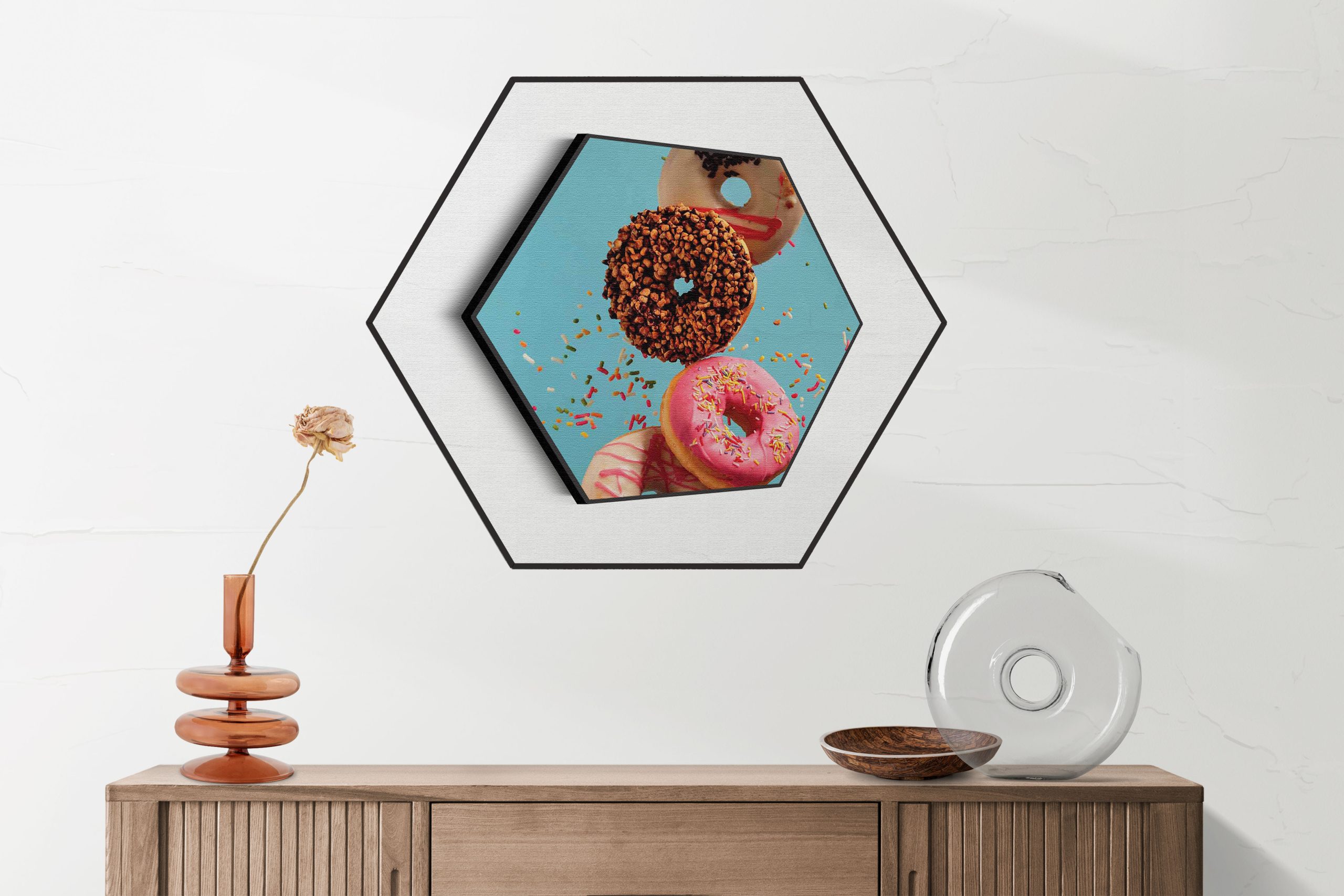 Akoestisch Schilderij Glas Rode wijn 01 Hexagon Template Hexagon eten en drinken 48 2 scaled 1