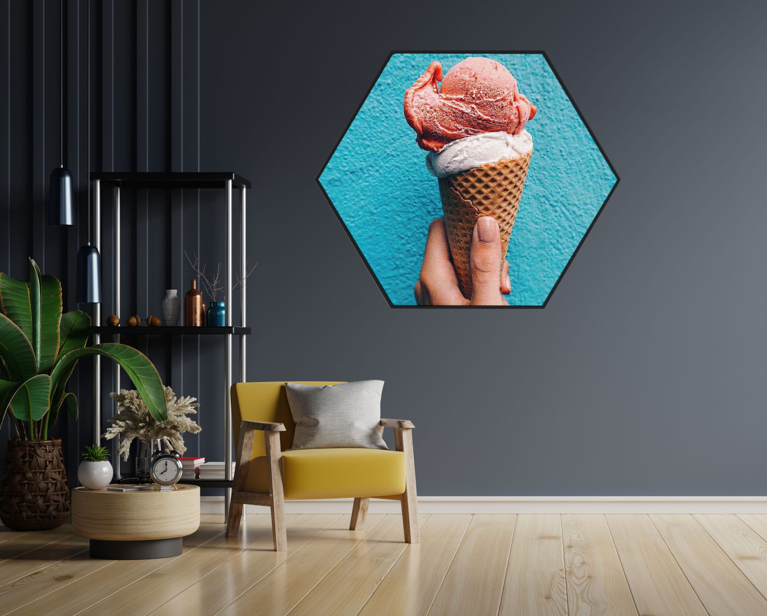 Akoestisch Schilderij Glas Rode wijn 01 Hexagon Template Hexagon eten en drinken 53 1 scaled 1