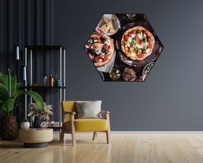 Akoestisch Schilderij Italiaans Restaurant Hexagon Template Hexagon eten en drinken 60 1 scaled 1