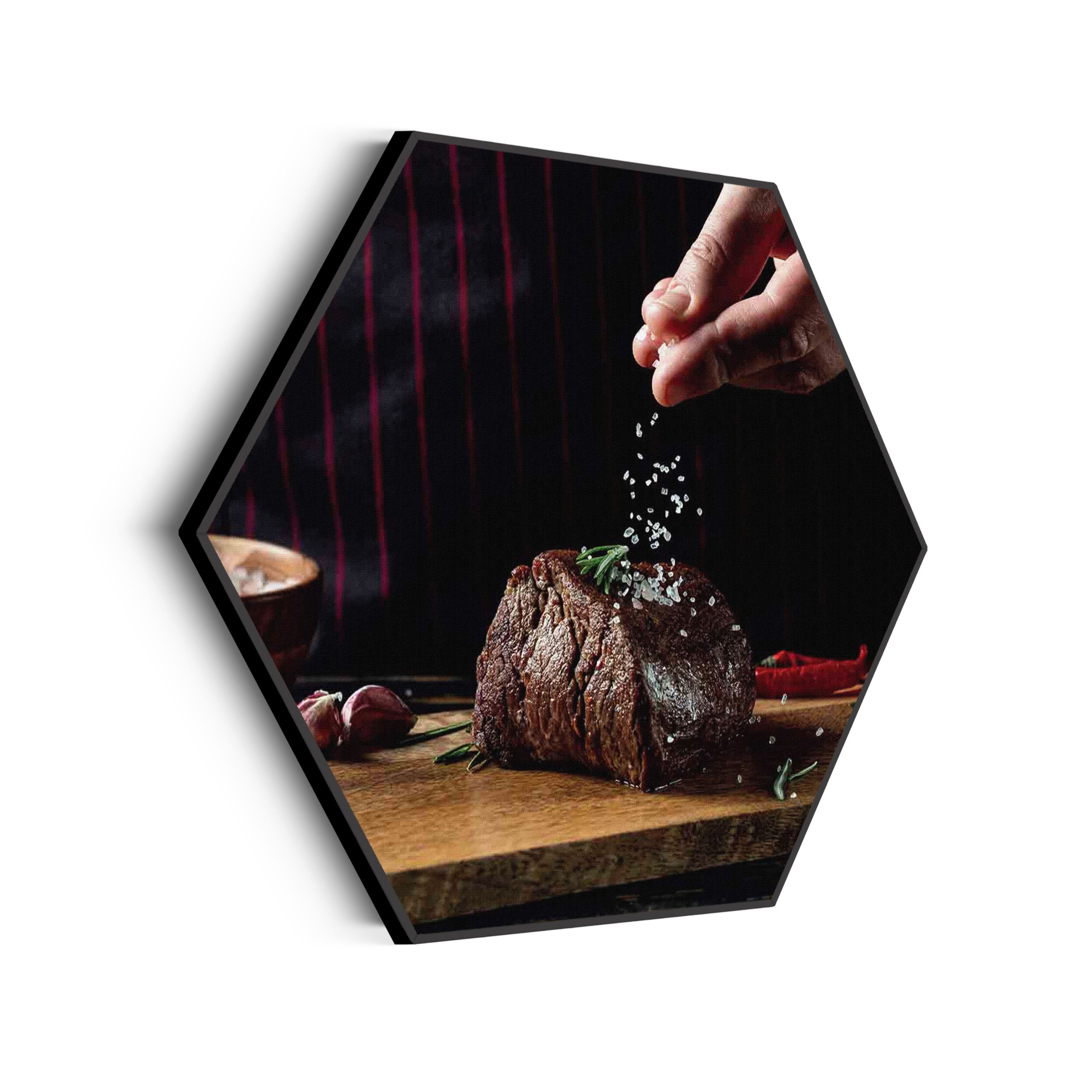 Akoestisch Schilderij Home Made Beef Hexagon Template Hexagon eten en drinken 66 scaled 1