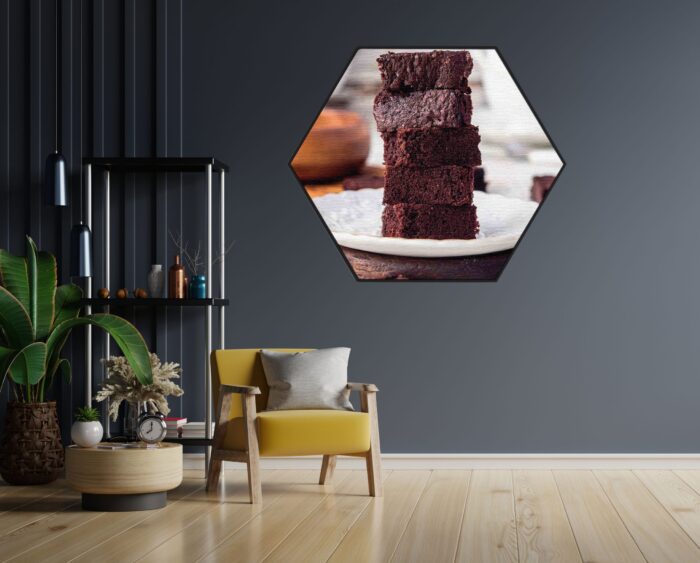 Akoestisch Schilderij Brownies Hexagon Template Hexagon eten en drinken 69 1 scaled 1