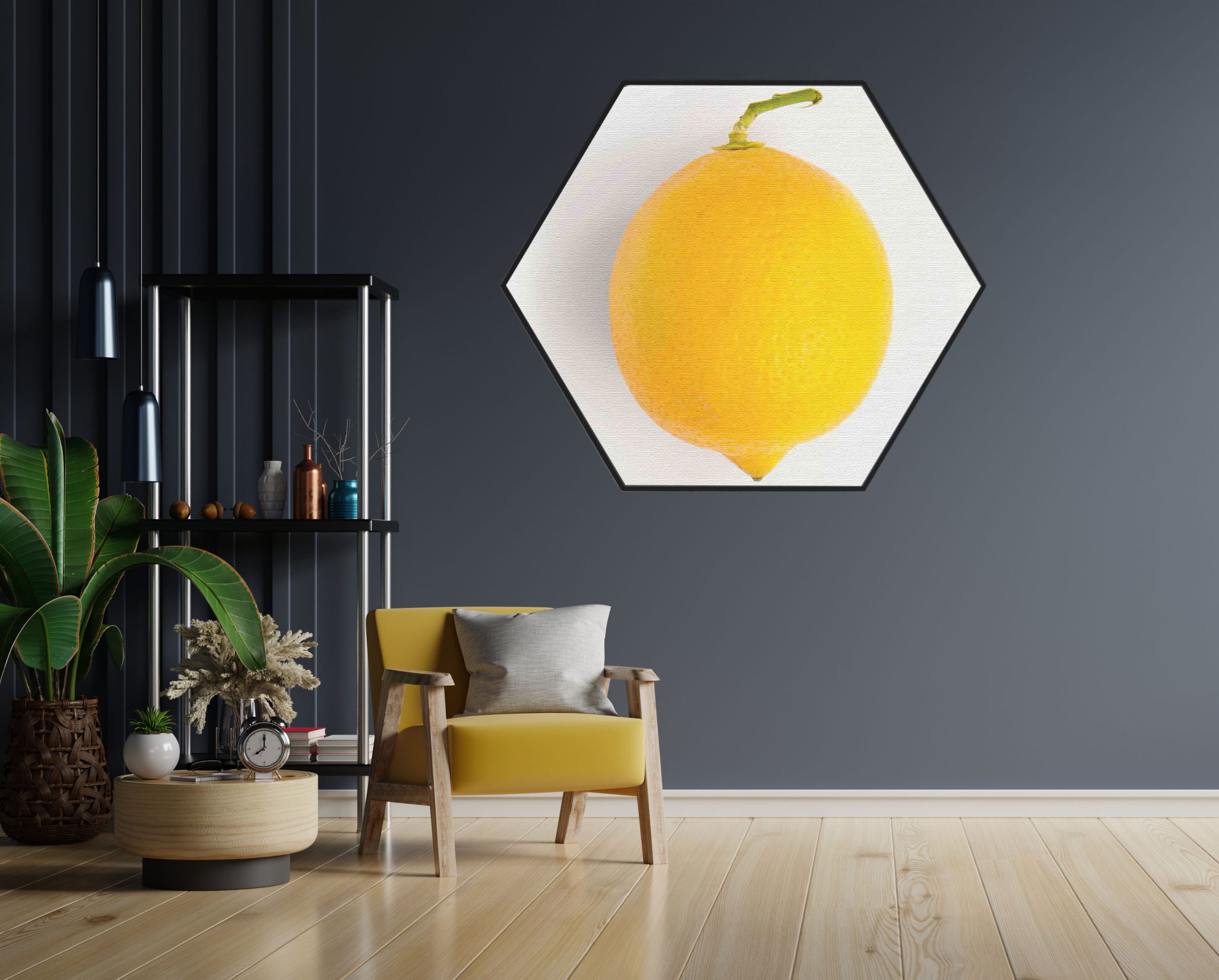 Akoestisch Schilderij Lemon Citroen Hexagon Template Hexagon eten en drinken 7 1 scaled 1