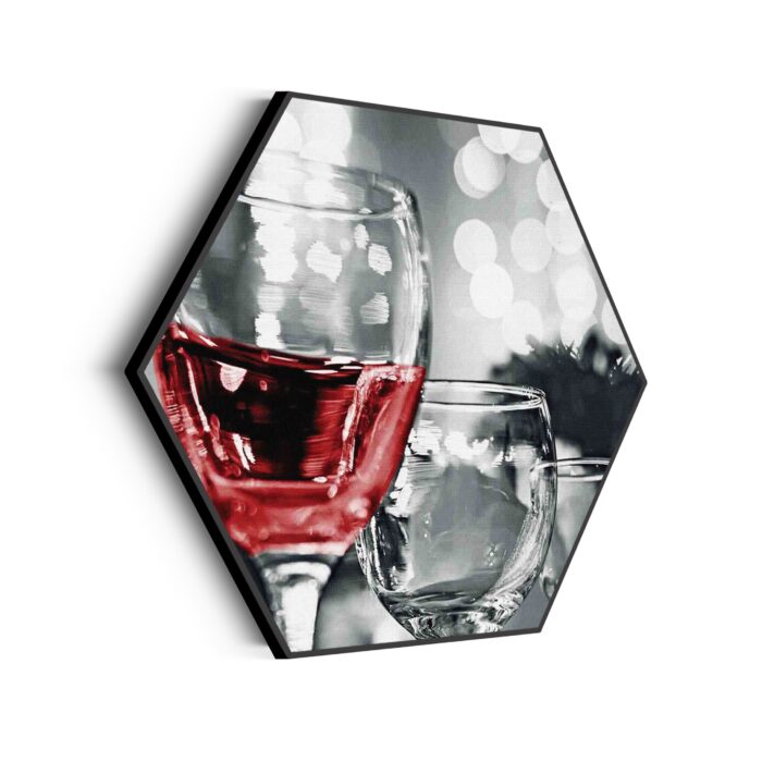 Akoestisch Schilderij Drink Rode Wijn Hexagon Template Hexagon eten en drinken 77 scaled 1