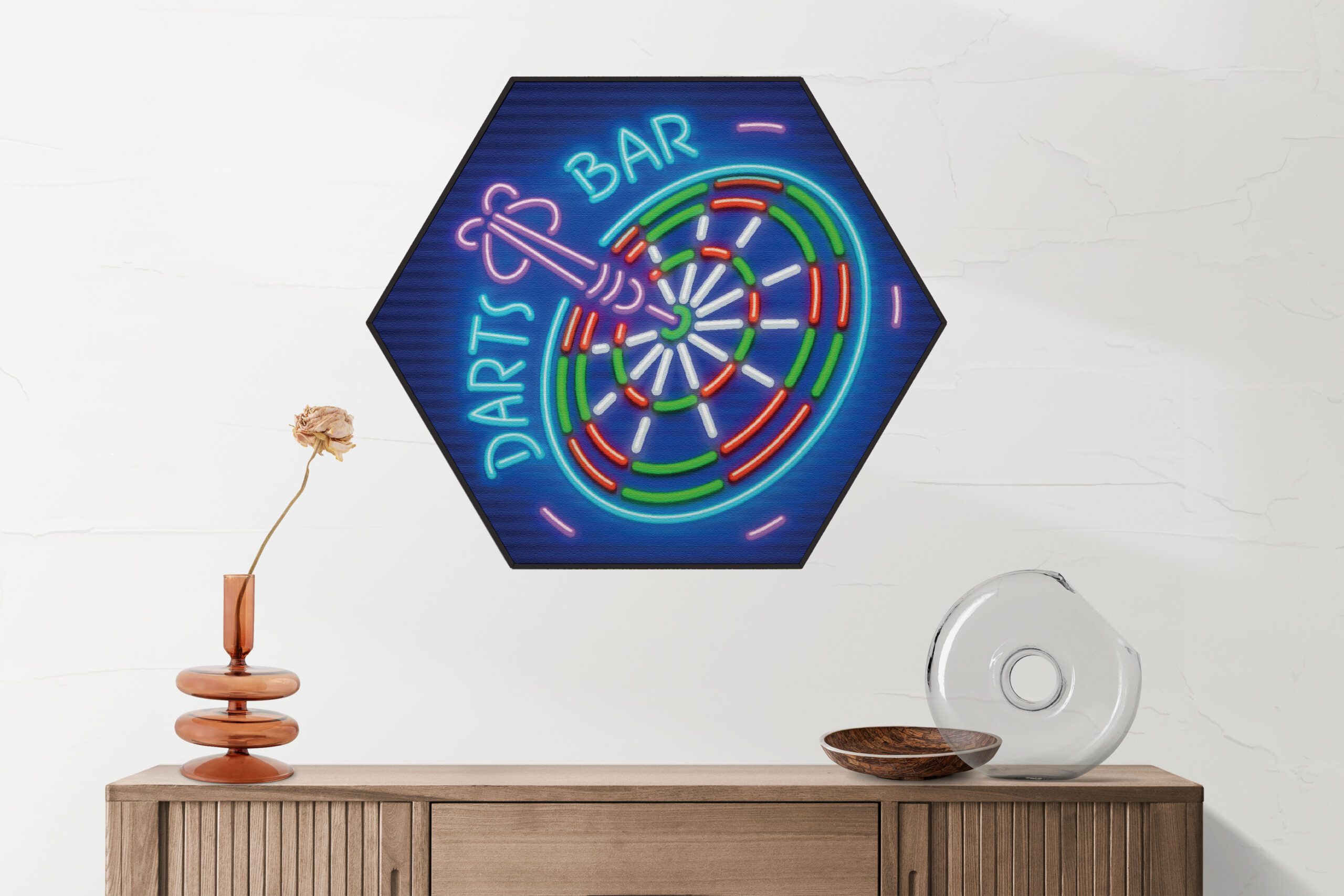 Akoestisch Schilderij Darts Bar Hexagon Template Hexagon gaming en spel 12 1 1 scaled 1