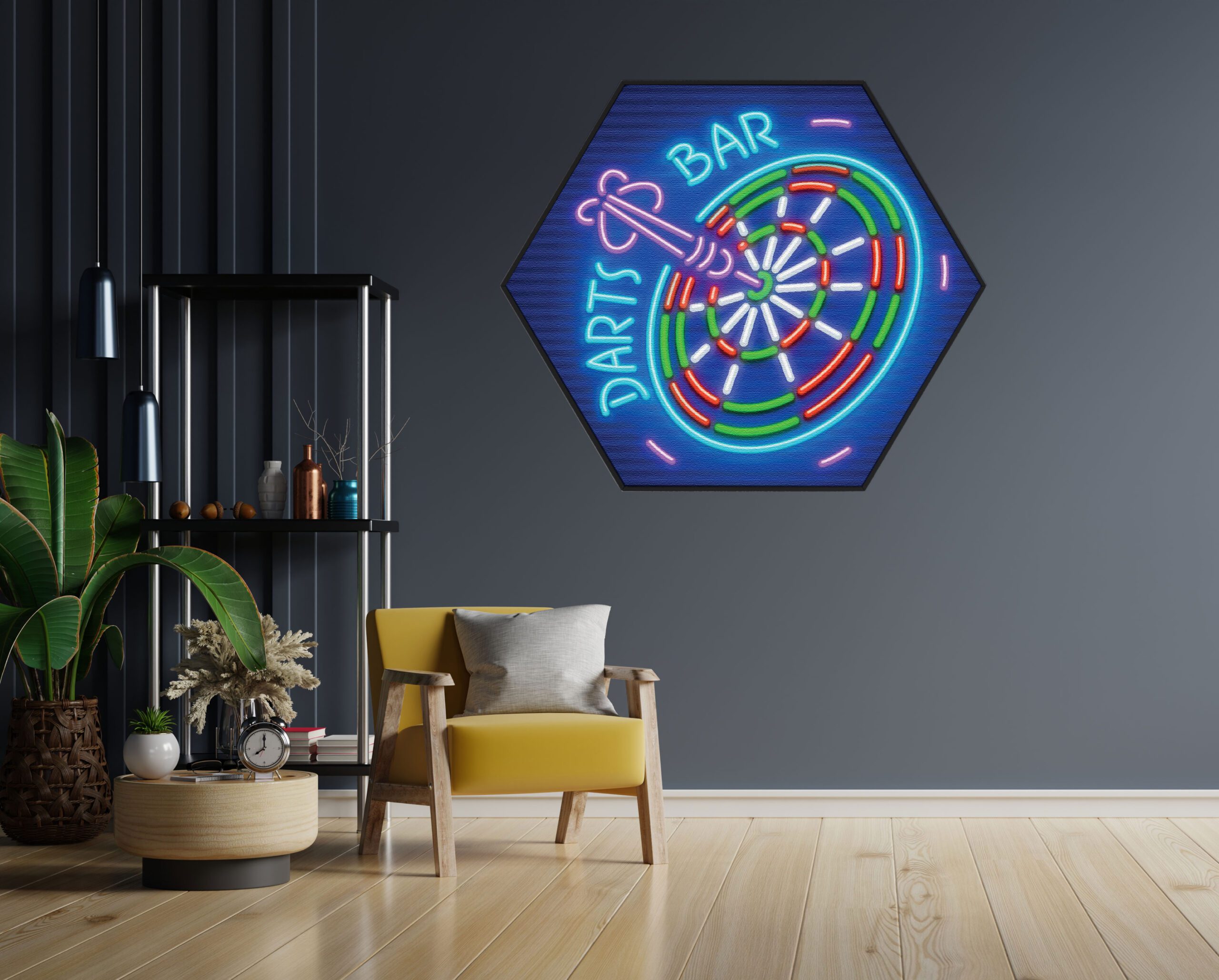 Akoestisch Schilderij Darts Bar Hexagon Template Hexagon gaming en spel 12 1 scaled 1