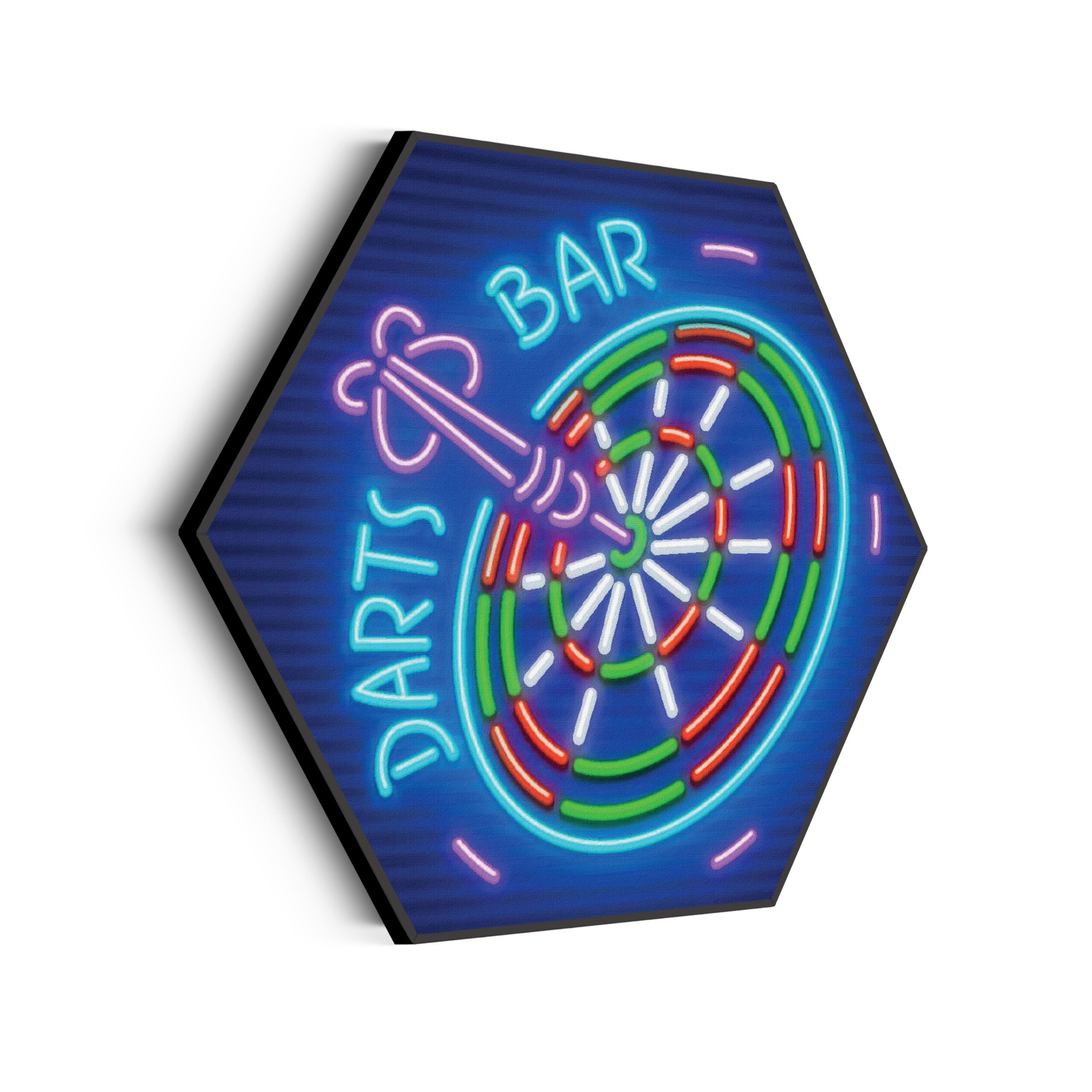 Akoestisch Schilderij Darts Bar Hexagon Template Hexagon gaming en spel 12 scaled 1
