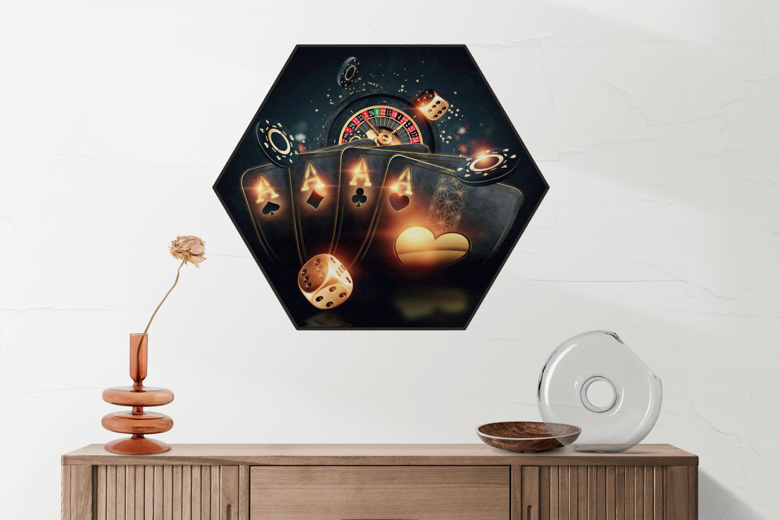 Akoestisch Schilderij The Ace Hexagon Template Hexagon gaming en spel 15 1 1 scaled 1