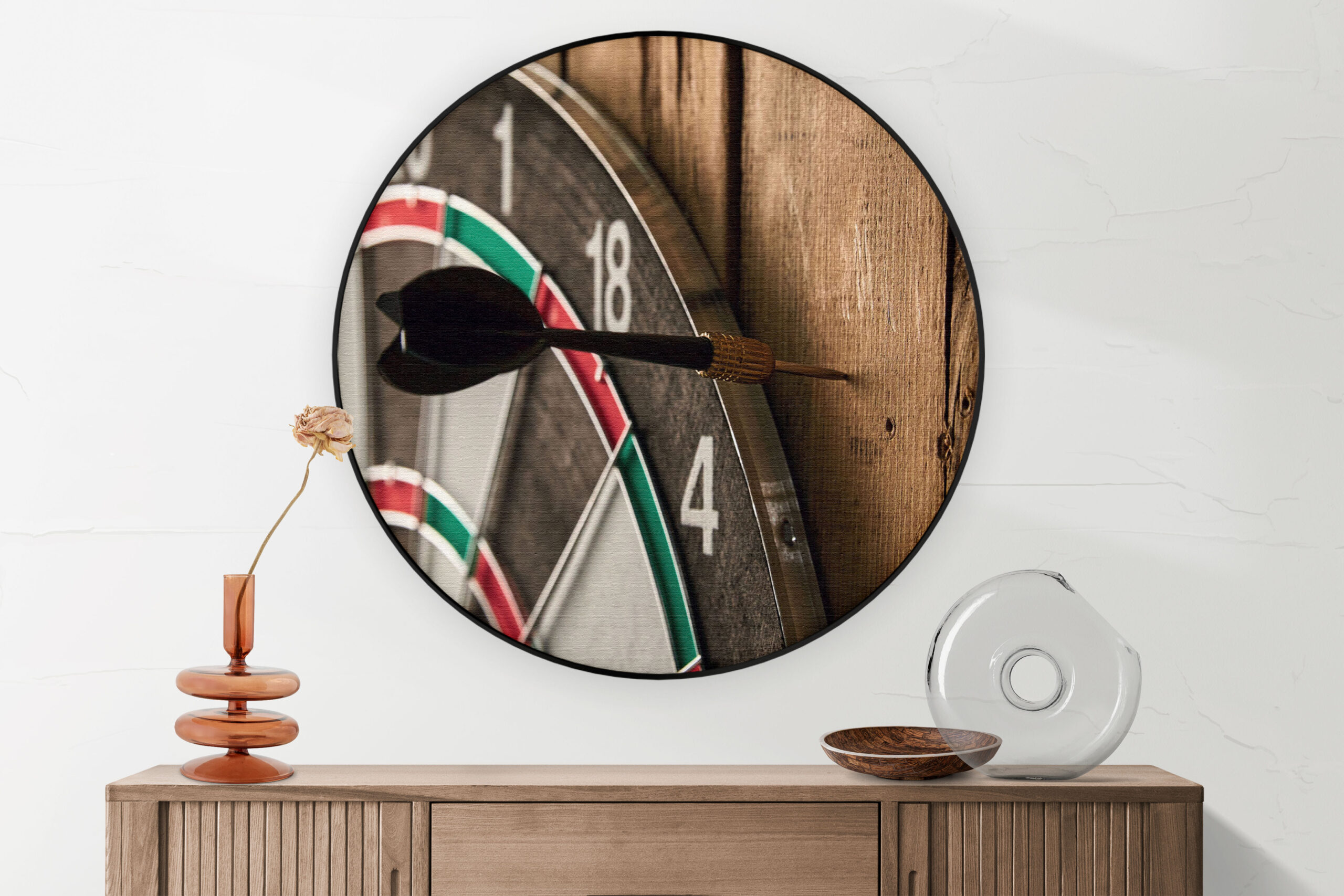 Akoestisch Schilderij Dartbord Rond - Muurcirkel Template Hexagon gaming en spel 20 2 scaled 1