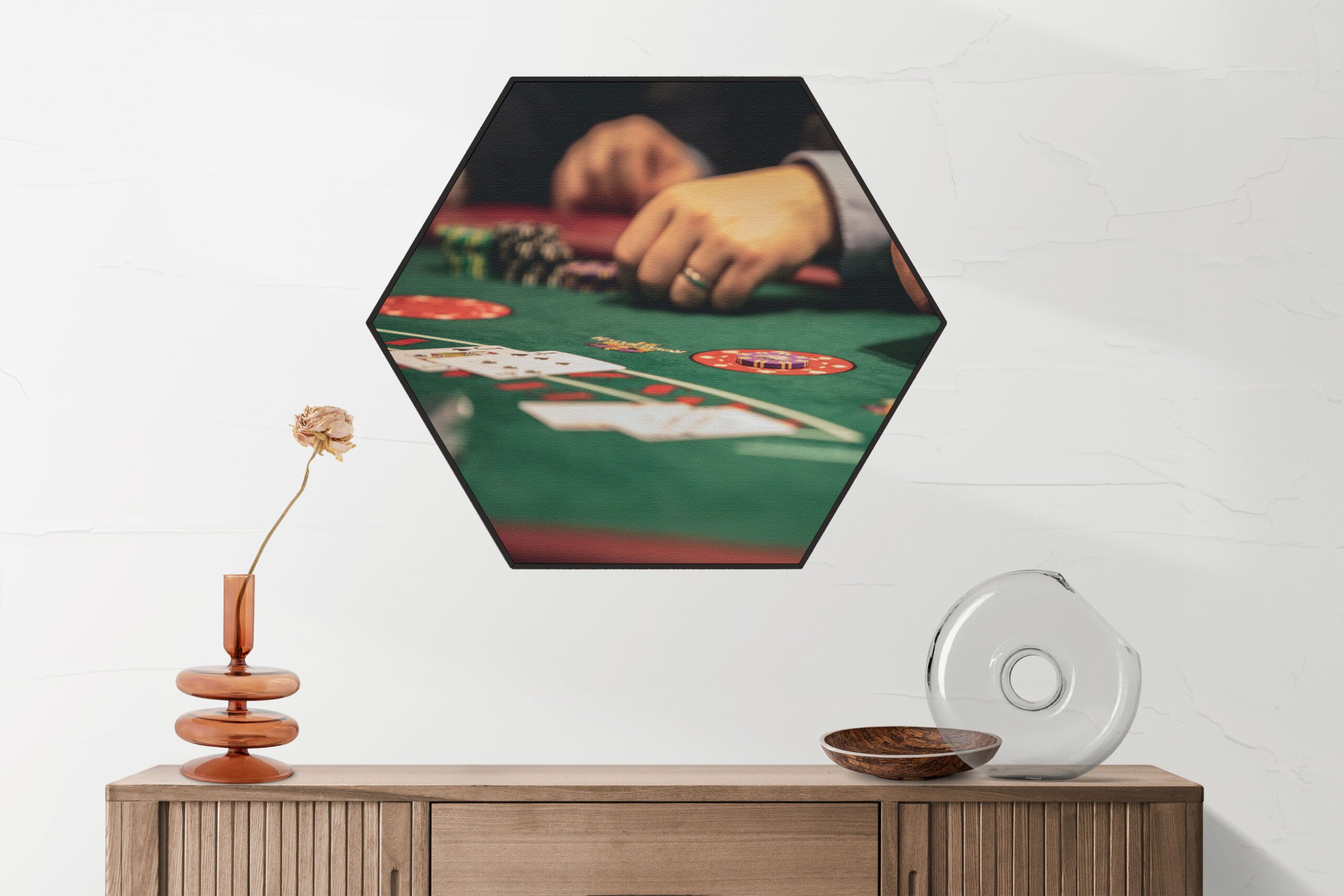 Akoestisch Schilderij Poker Hexagon Template Hexagon gaming en spel 3 1 1 scaled 1