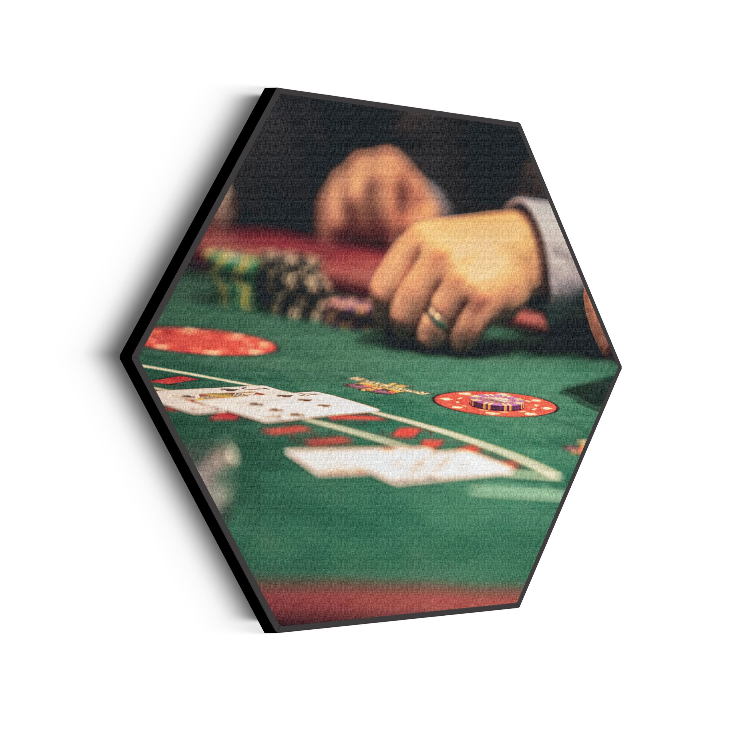 Akoestisch Schilderij Poker Hexagon Template Hexagon gaming en spel 3 scaled 1