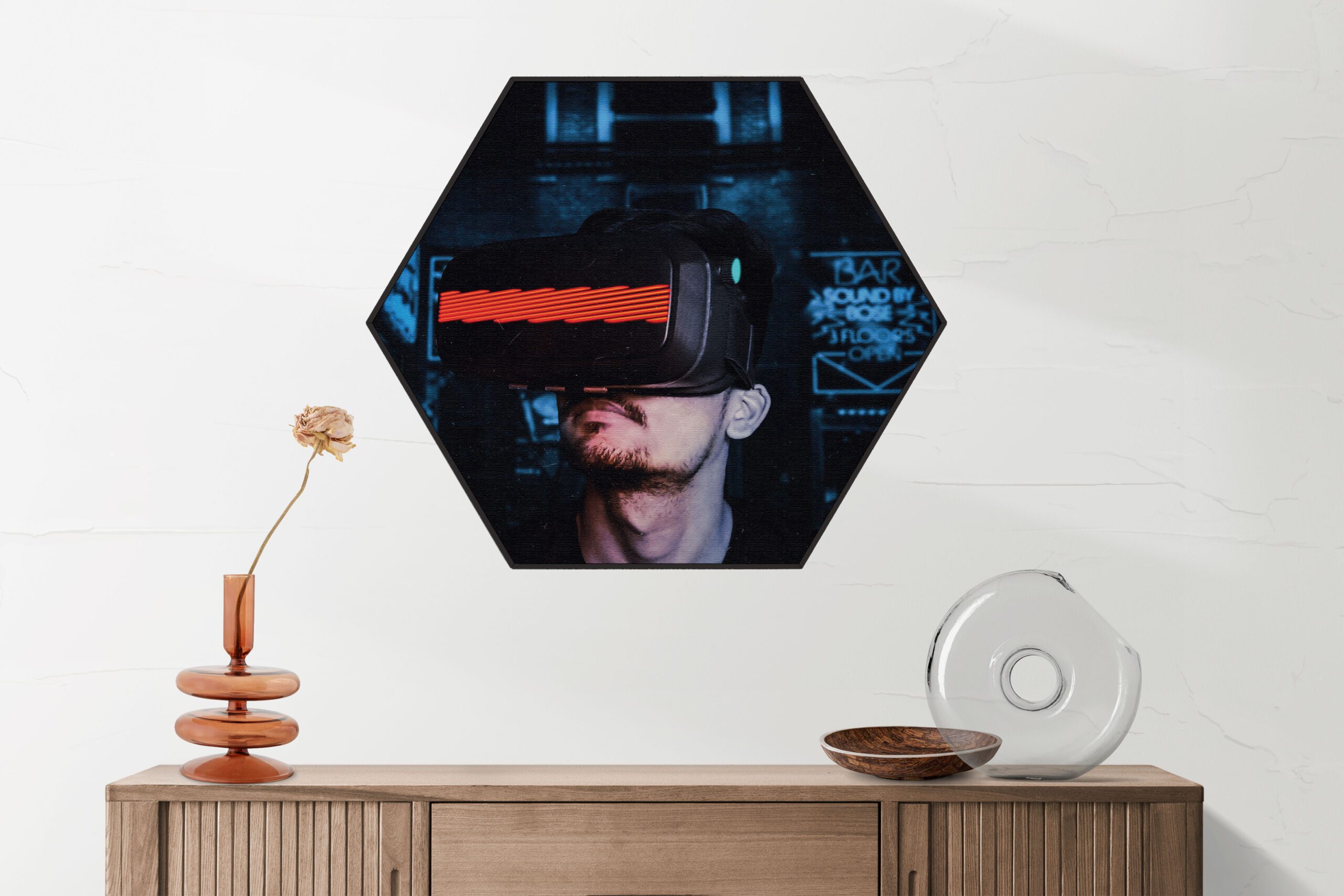 Akoestisch Schilderij VR Bril Hexagon Template Hexagon gaming en spel 5 1 1 scaled 1