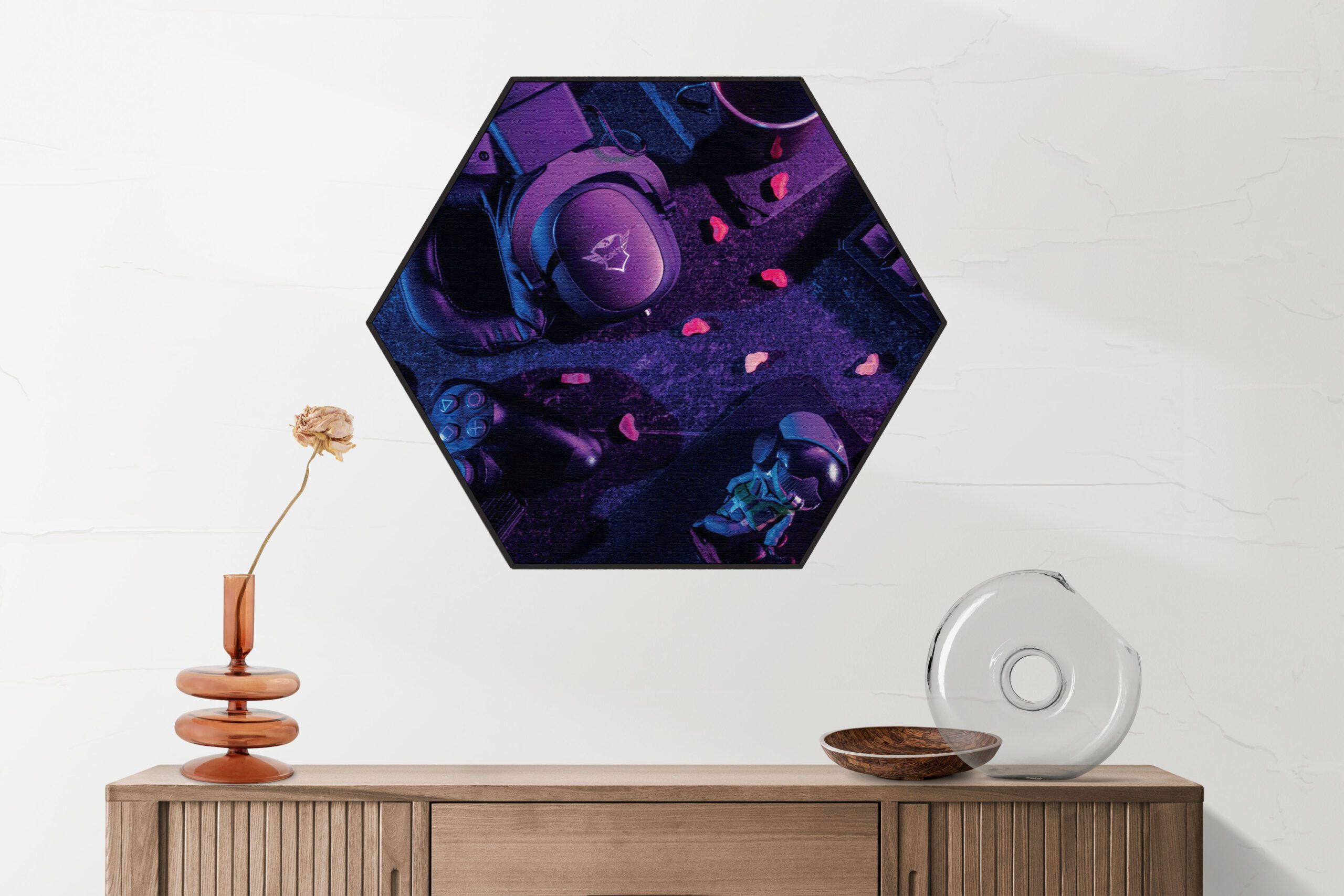 Akoestisch Schilderij Gaming Set Hexagon Template Hexagon gaming en spel 7 1 1 scaled 1