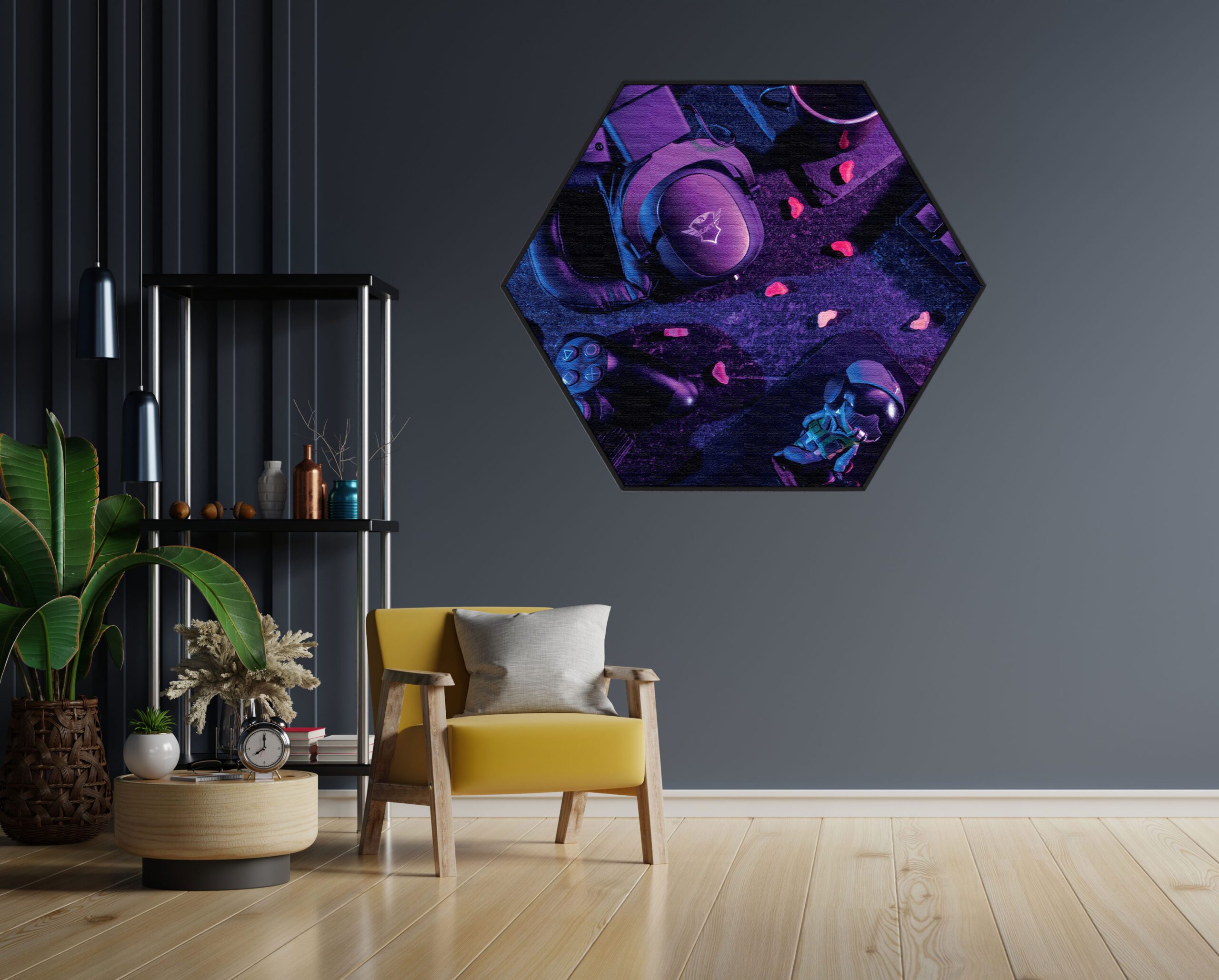 Akoestisch Schilderij Gaming Set Hexagon Template Hexagon gaming en spel 7 1 scaled 1