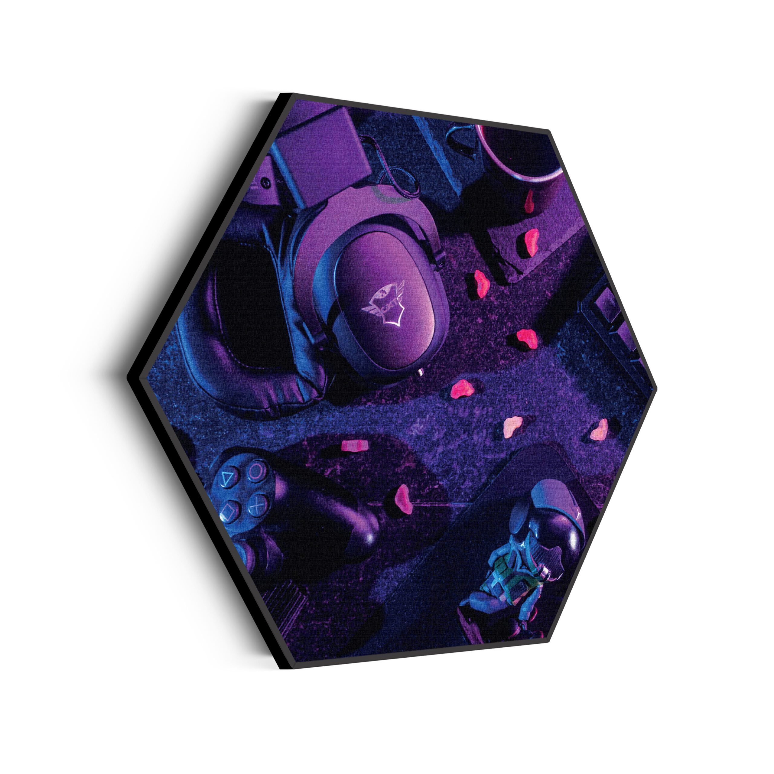 Akoestisch Schilderij Gaming Set Hexagon Template Hexagon gaming en spel 7 scaled 1